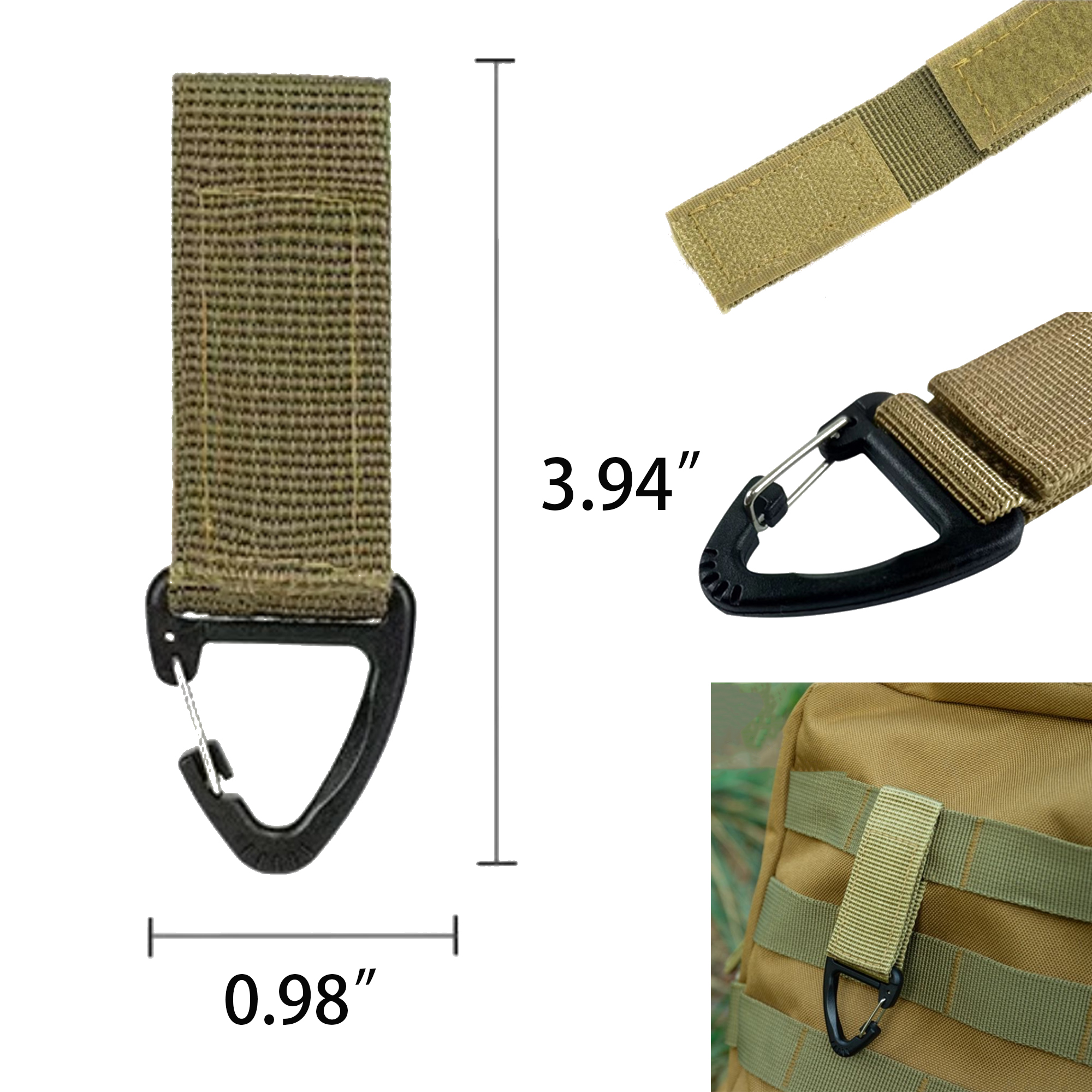 Nylon Webbing Carabiner Strap 1