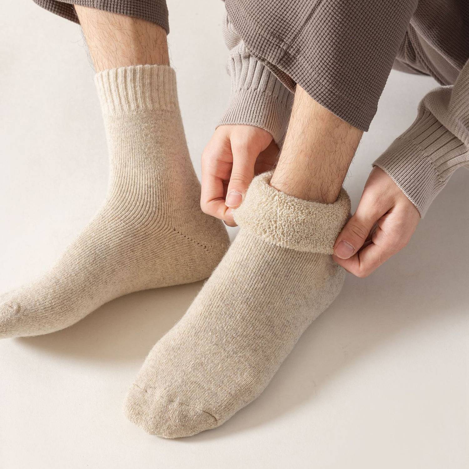 Unisex Winter Warm Sweat-Absorbing Wool Socks 8
