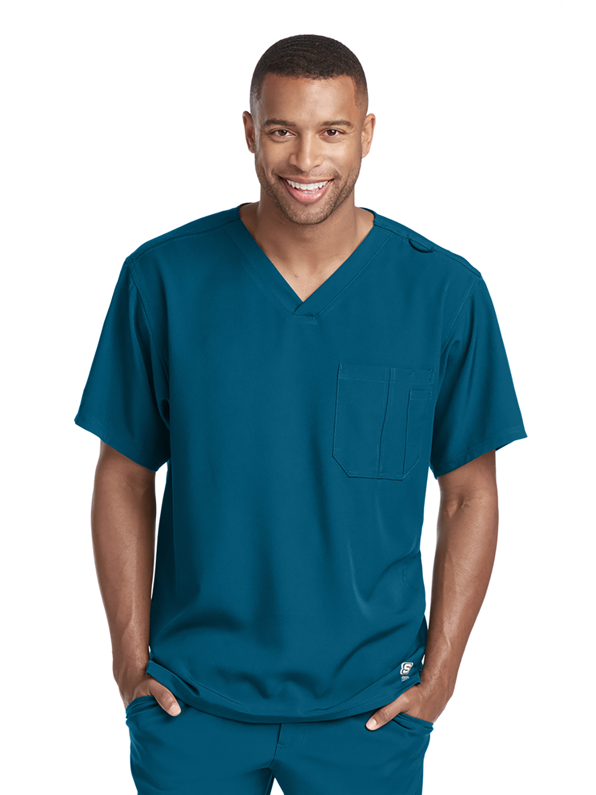 Skechers - Men's One-Pocket V-Neck Structure Scrub Top 24