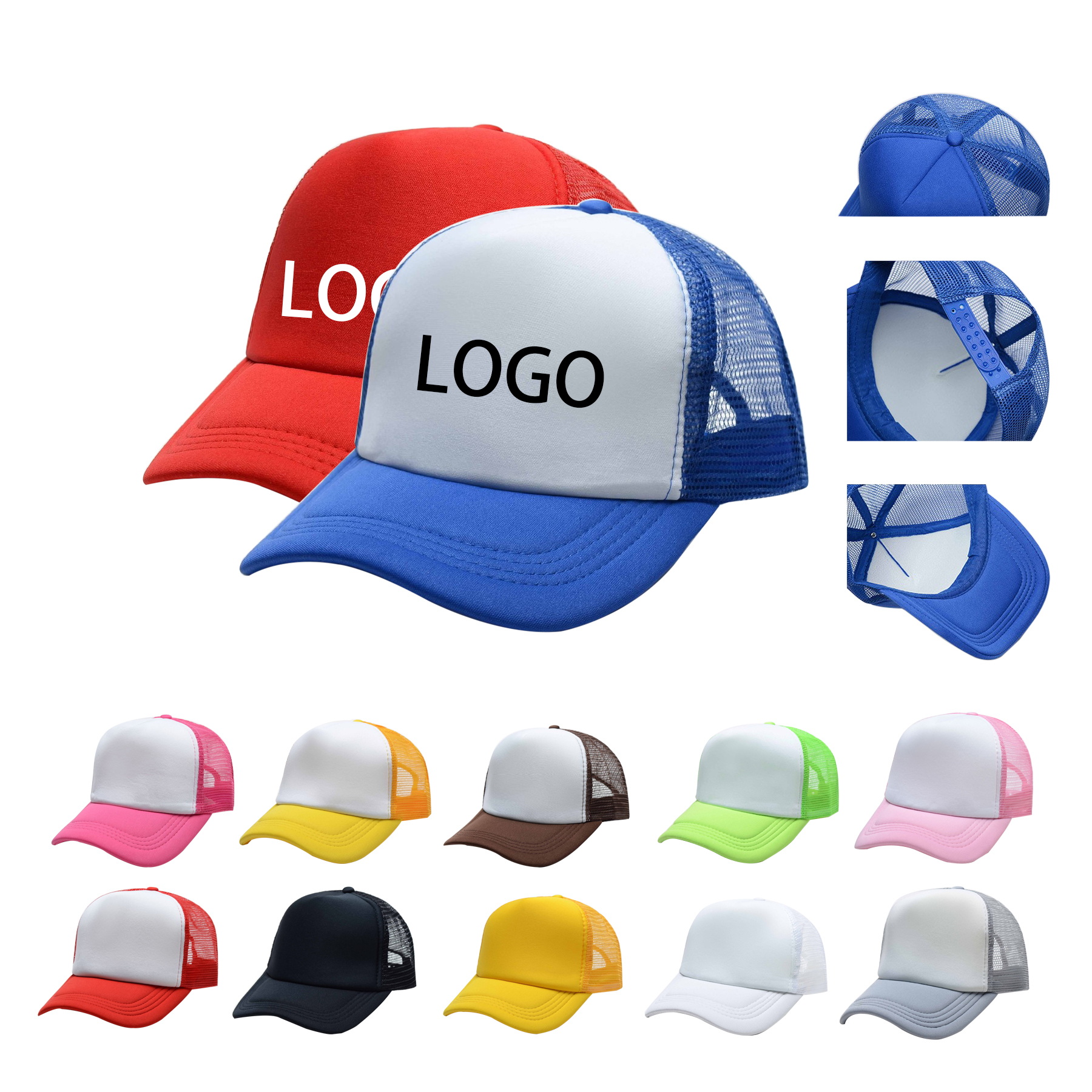 Trucker Cap With Sponge Mesh Panel 1