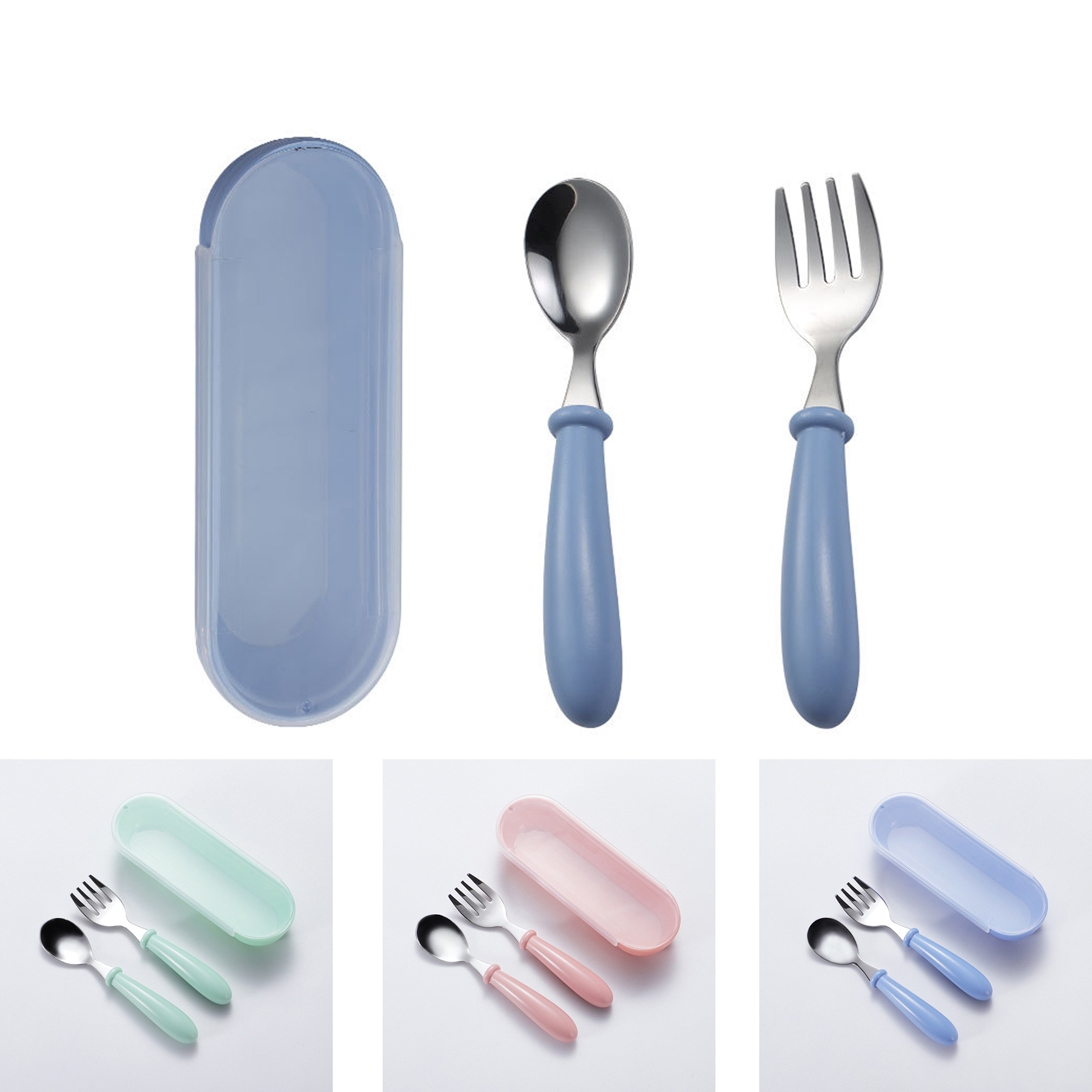 Stainless Steel Baby Spoon and Fork Set 5