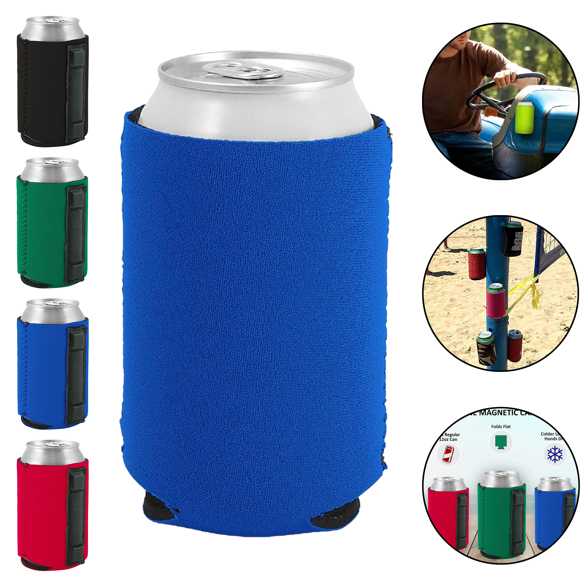 Magnetic Neoprene Beverage Holder for Cans and Travel Mugs 4