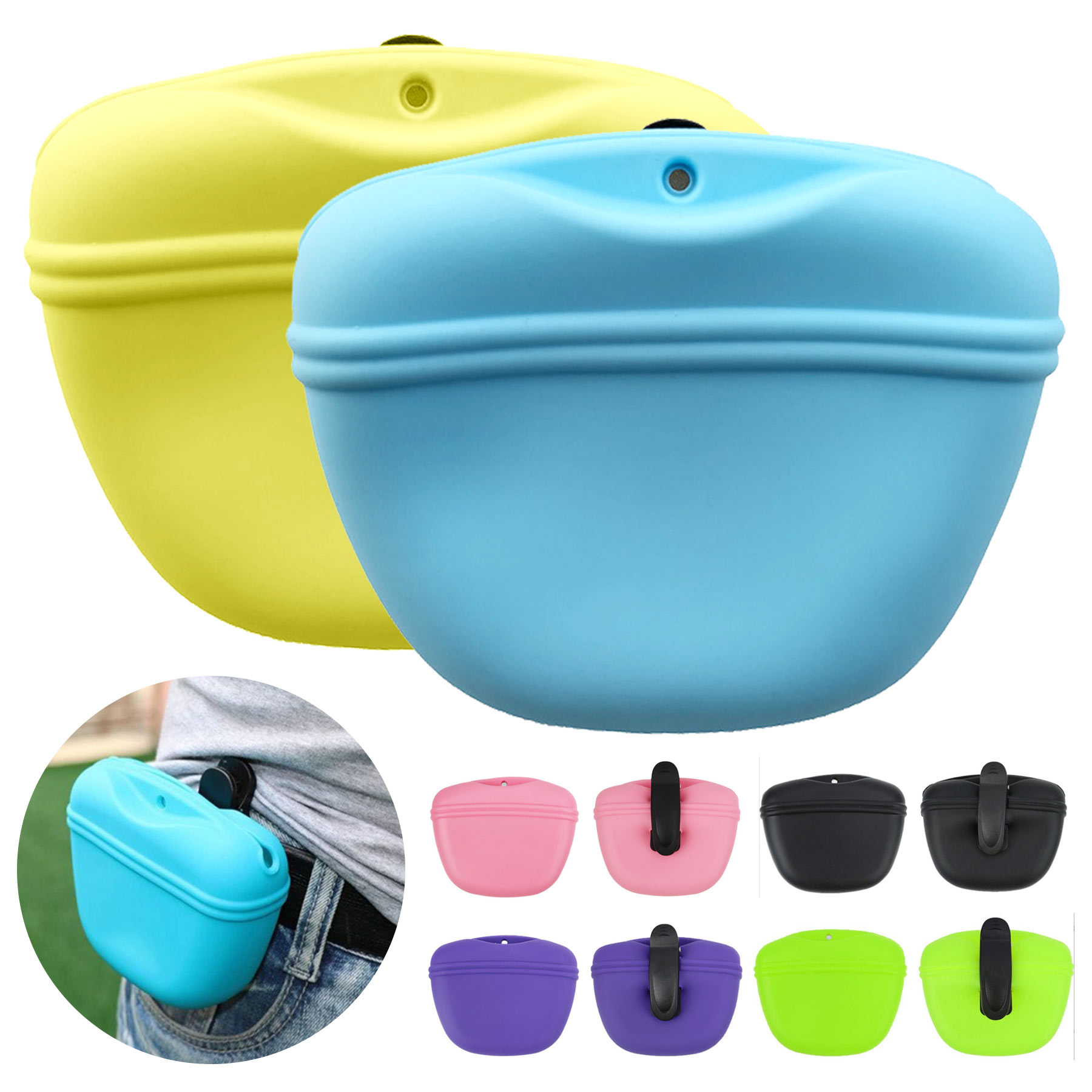 Silicone Dog Treat Pouch Pet Small Training Bag 2