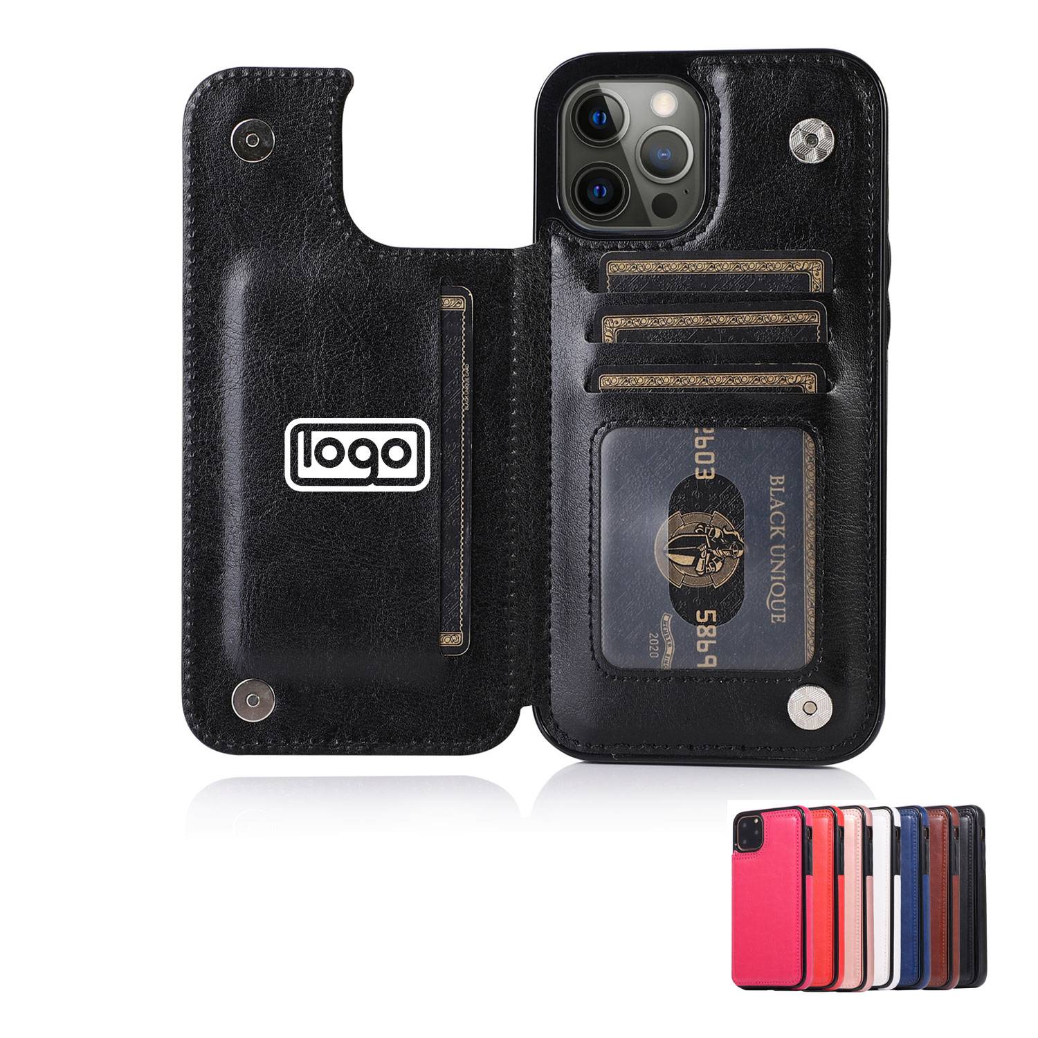 iPhone Wallet Case with Card Holder, PU Leather 11