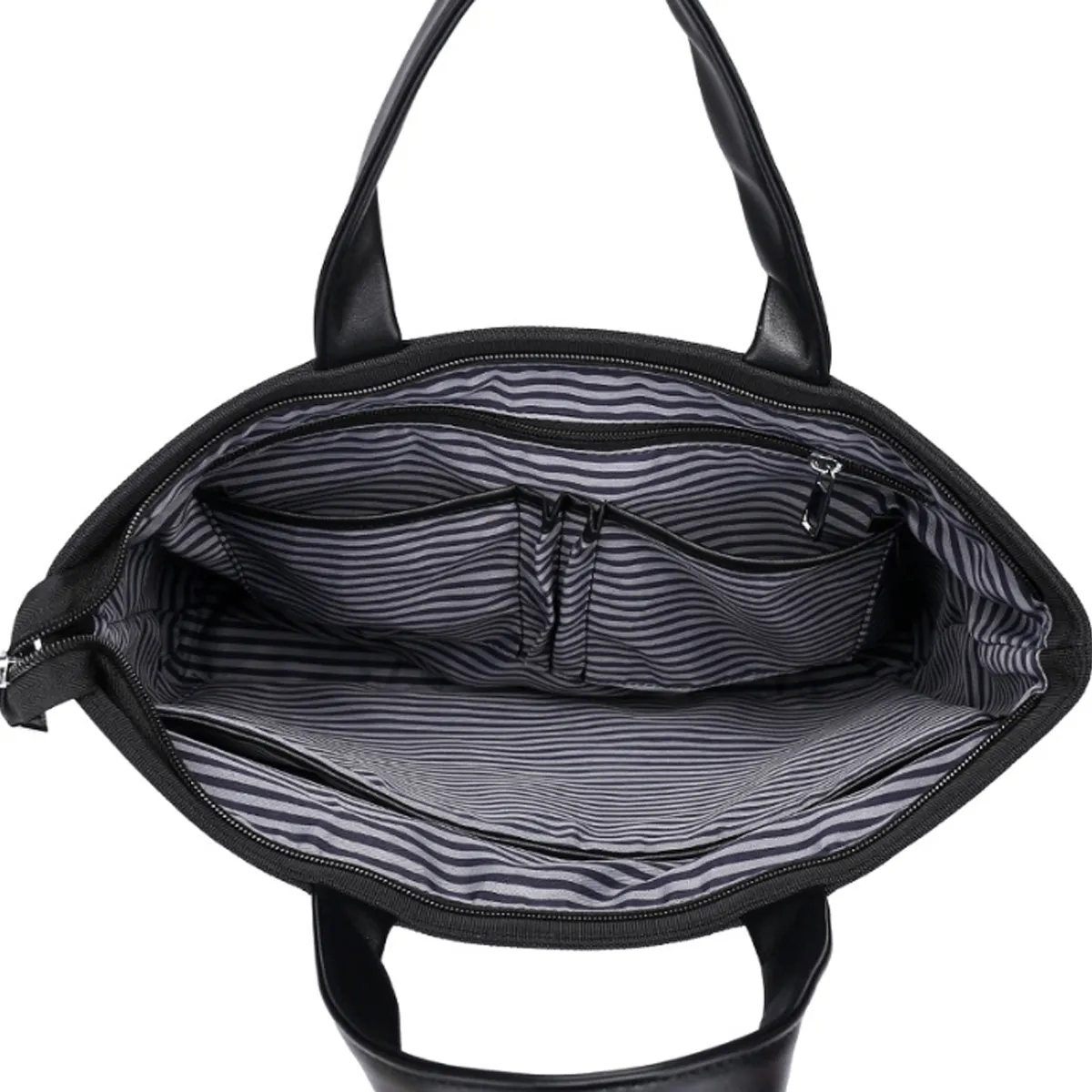 14 Inch PU Leather Business Laptop Tote Bag Top Handle 2