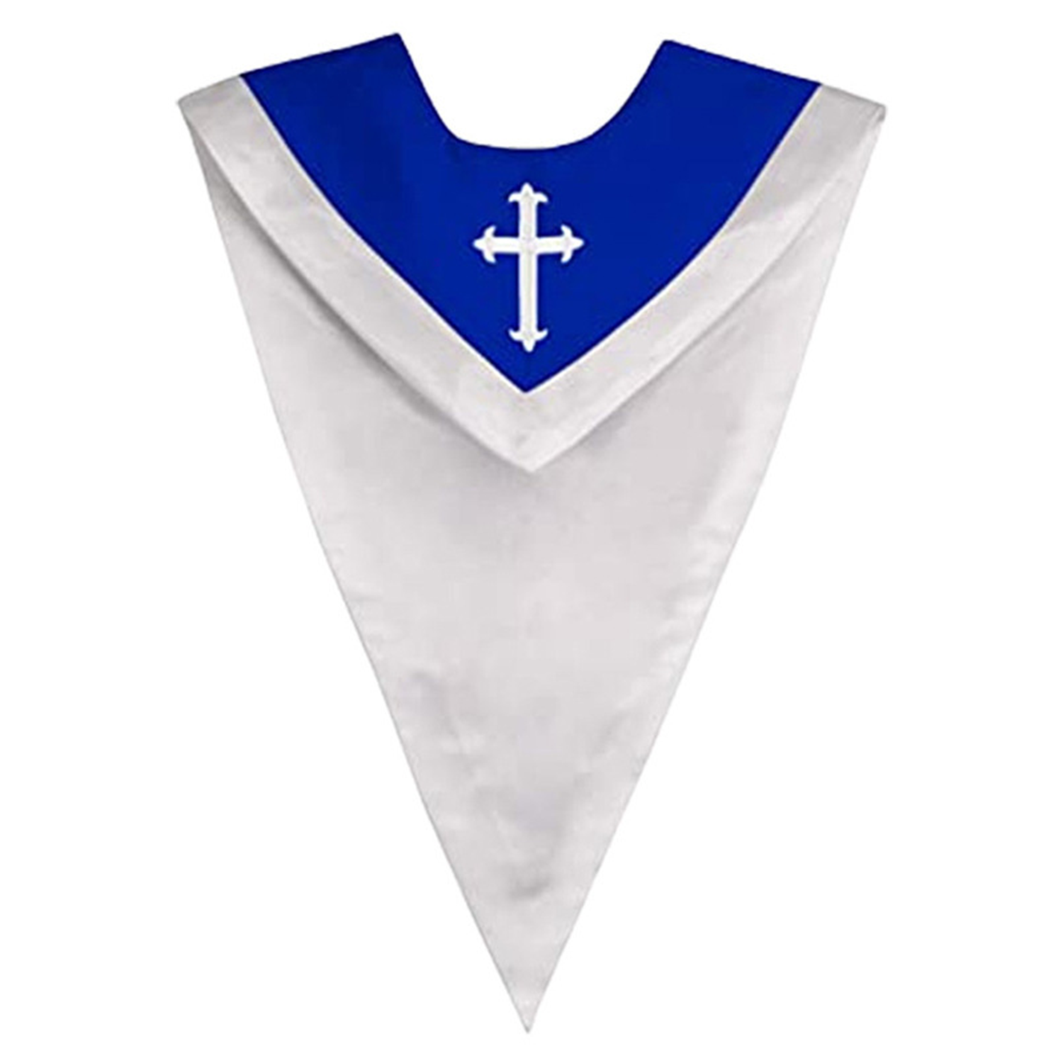 Two-Tone V Shape Sash Choir Stole 3