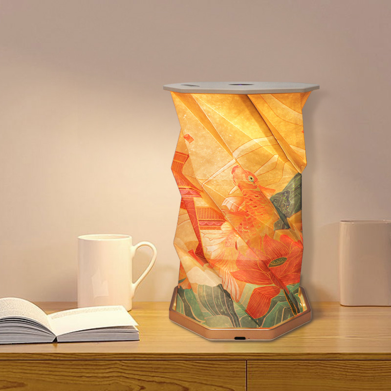 Unique Foldable Paper Lamp With Built In Rechargeable Battery 6