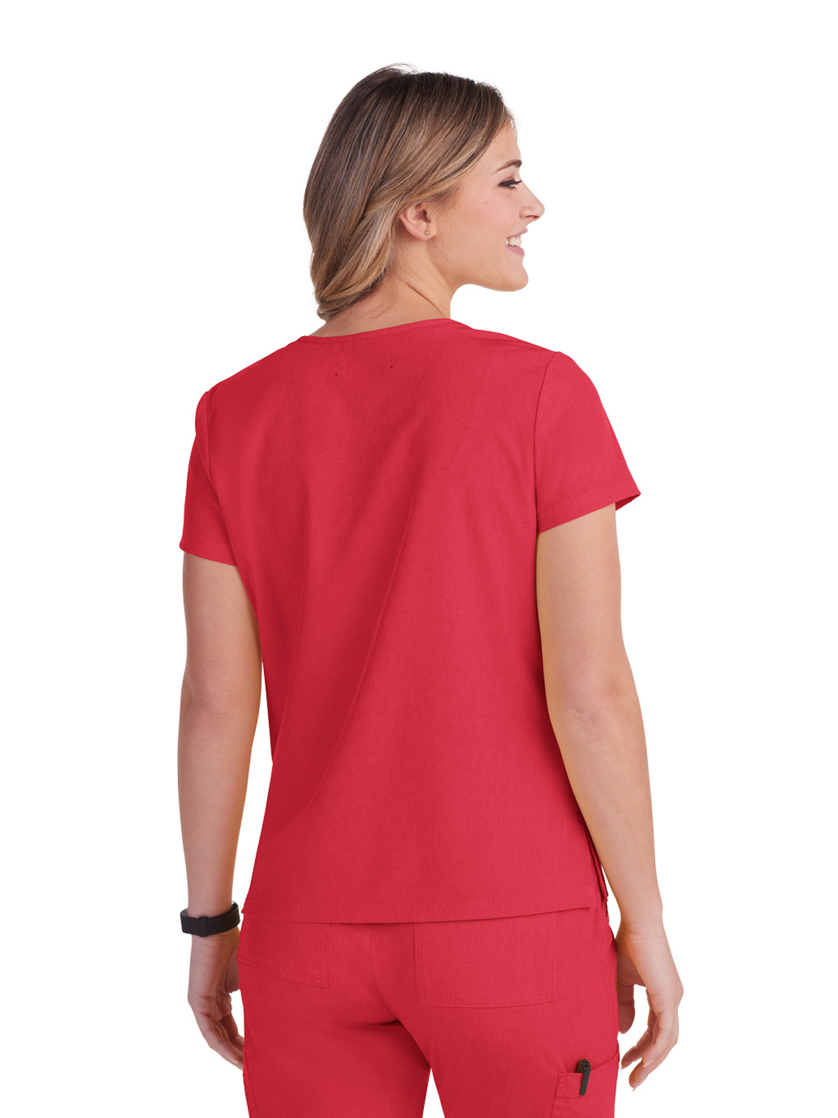 koi - Basics - Women's Four-Pocket Stretch V-Neck Becca Top 24