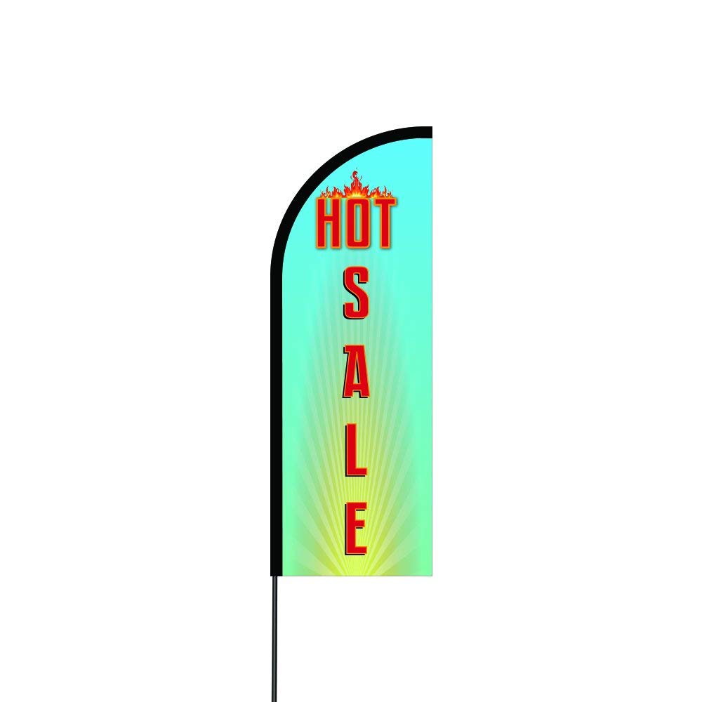 Hot Sale Flag Kit 14' Feet Feather Flag Sign Outdoor Banner 2