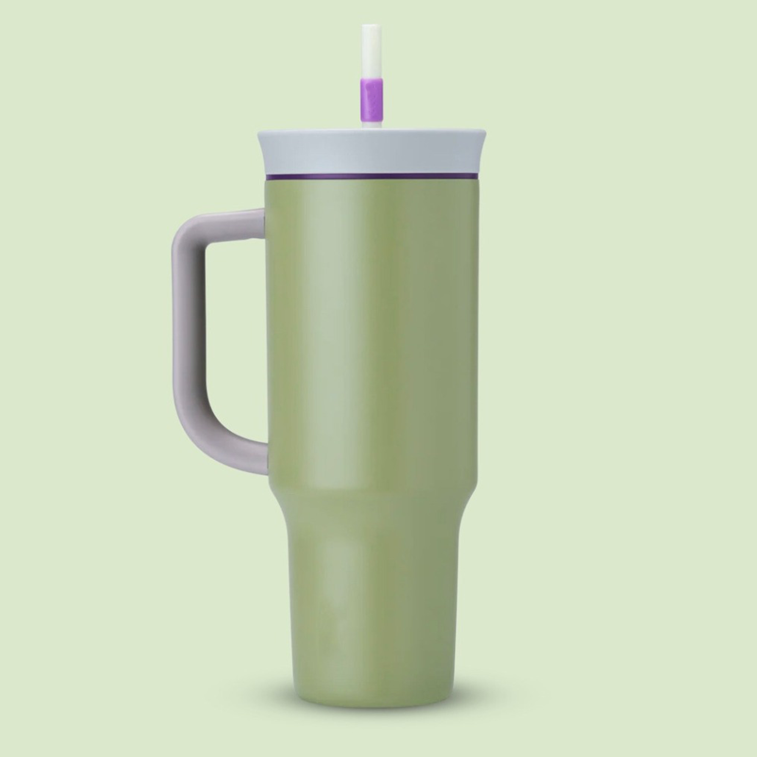 24 Oz Leakproof Insulated Tumbler With Straw Handle 5