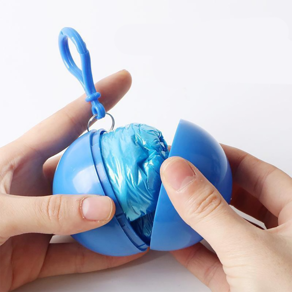Portable Raincoat Keychain Ball 2