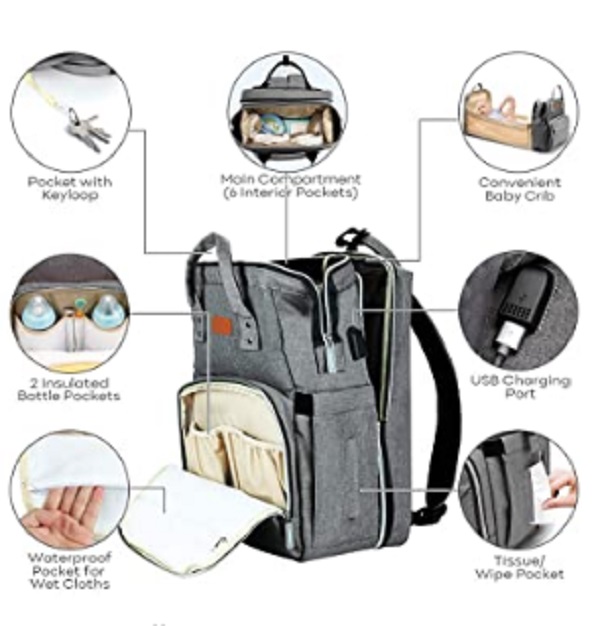 Diaper Backpack Changing Station 3