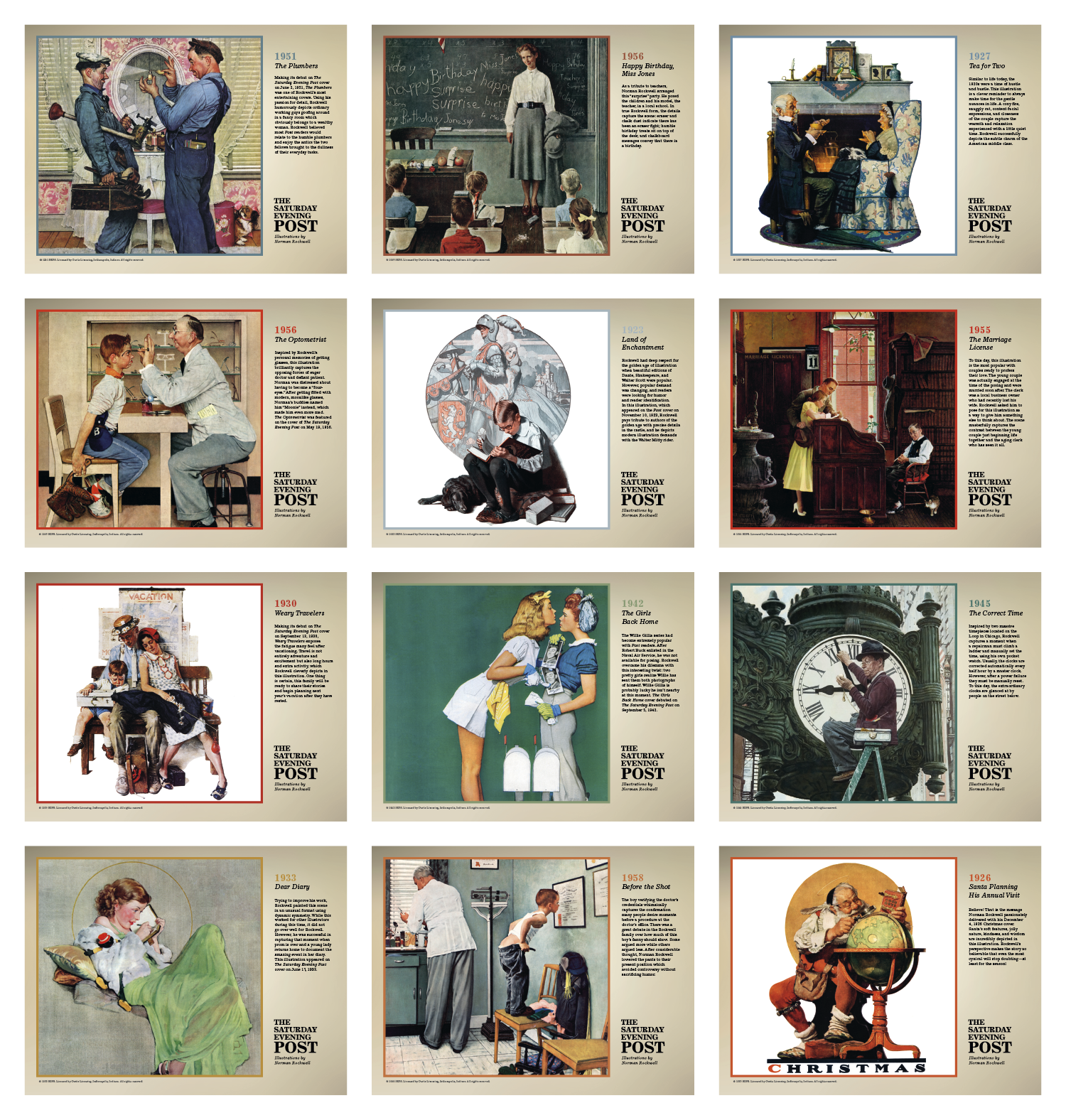 Triumph® Calendars The Saturday Evening Post Illustrations by Norman Rockwell Calendar 9