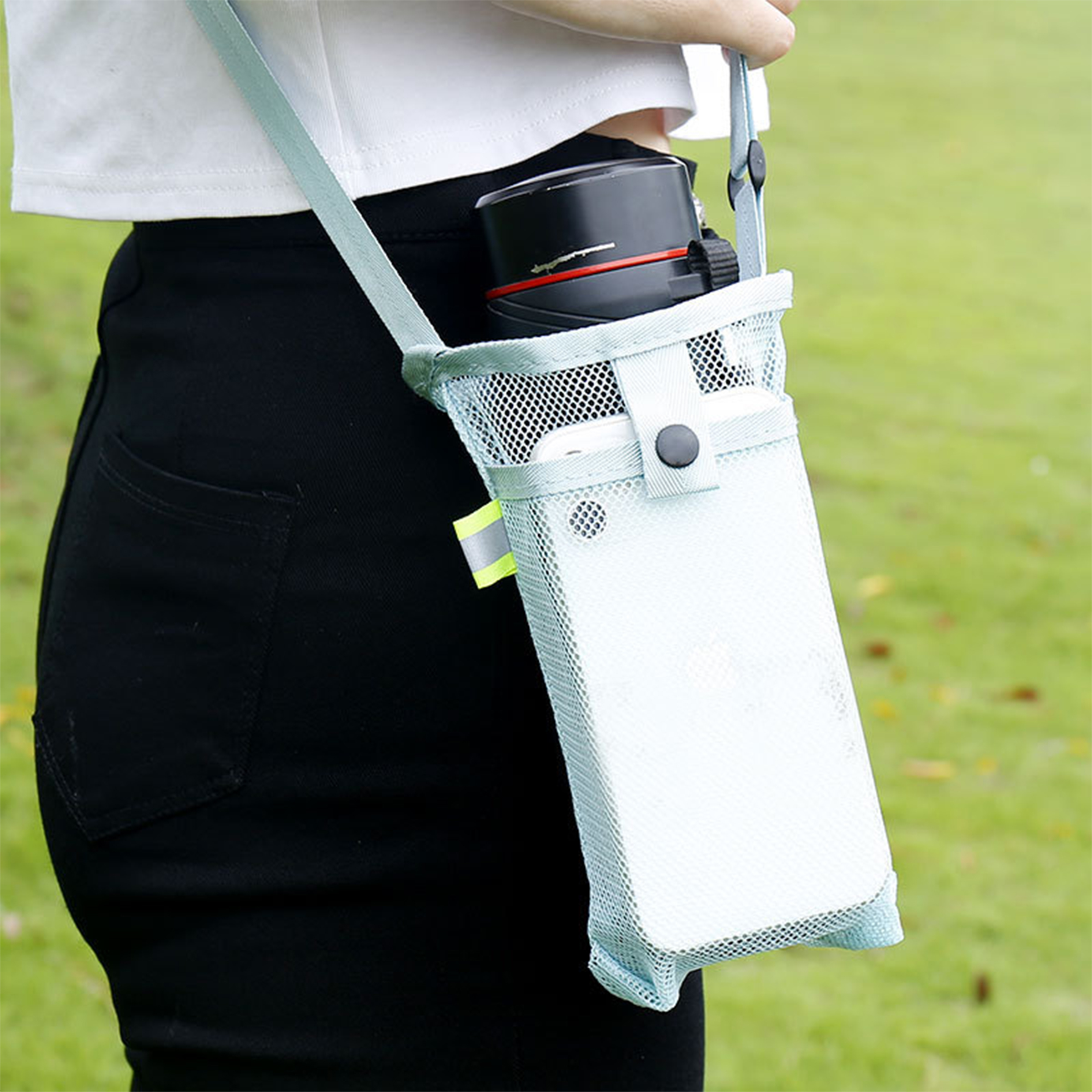 Mesh Fabric Portable Mesh Water Cup Protective Cover 6