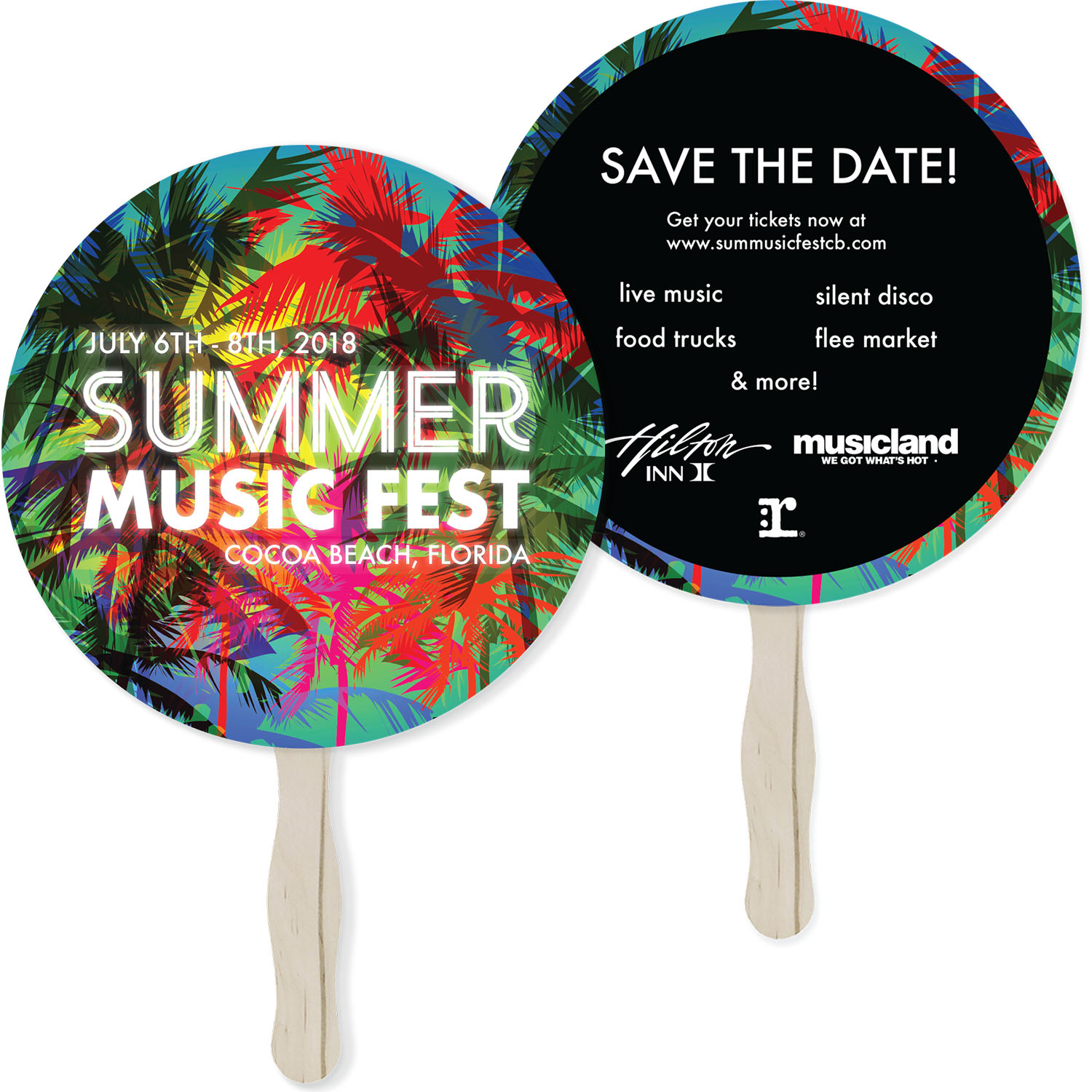 Sandwich Hand Fan (Two-Sided) 3