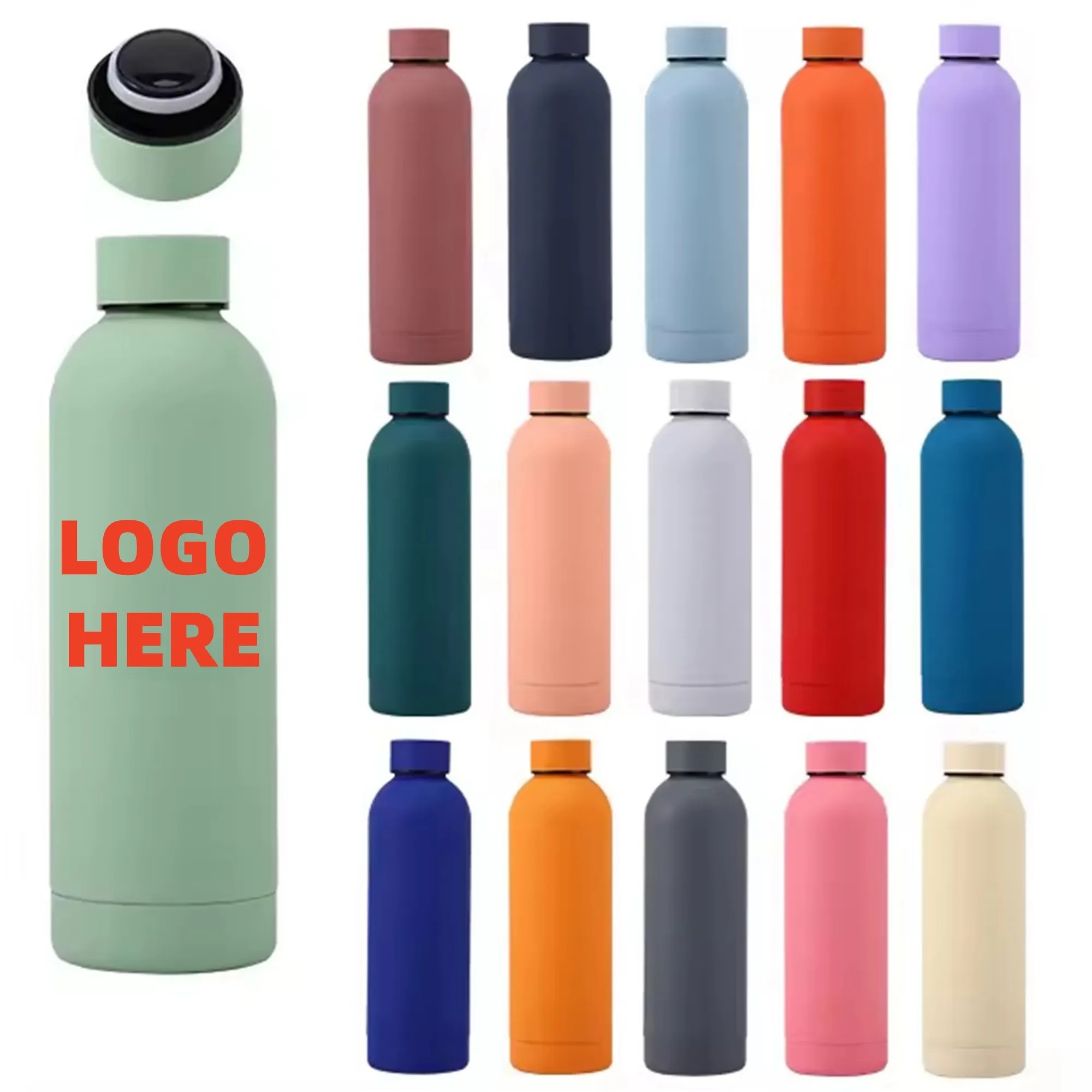 17Oz Stainless Steel Insulated Water Bottle