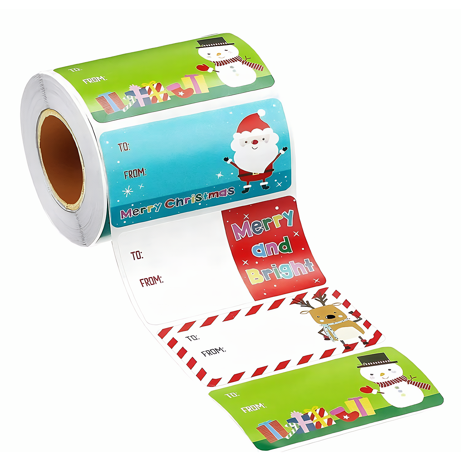 Adhesive Christmas Sticker Roll 7