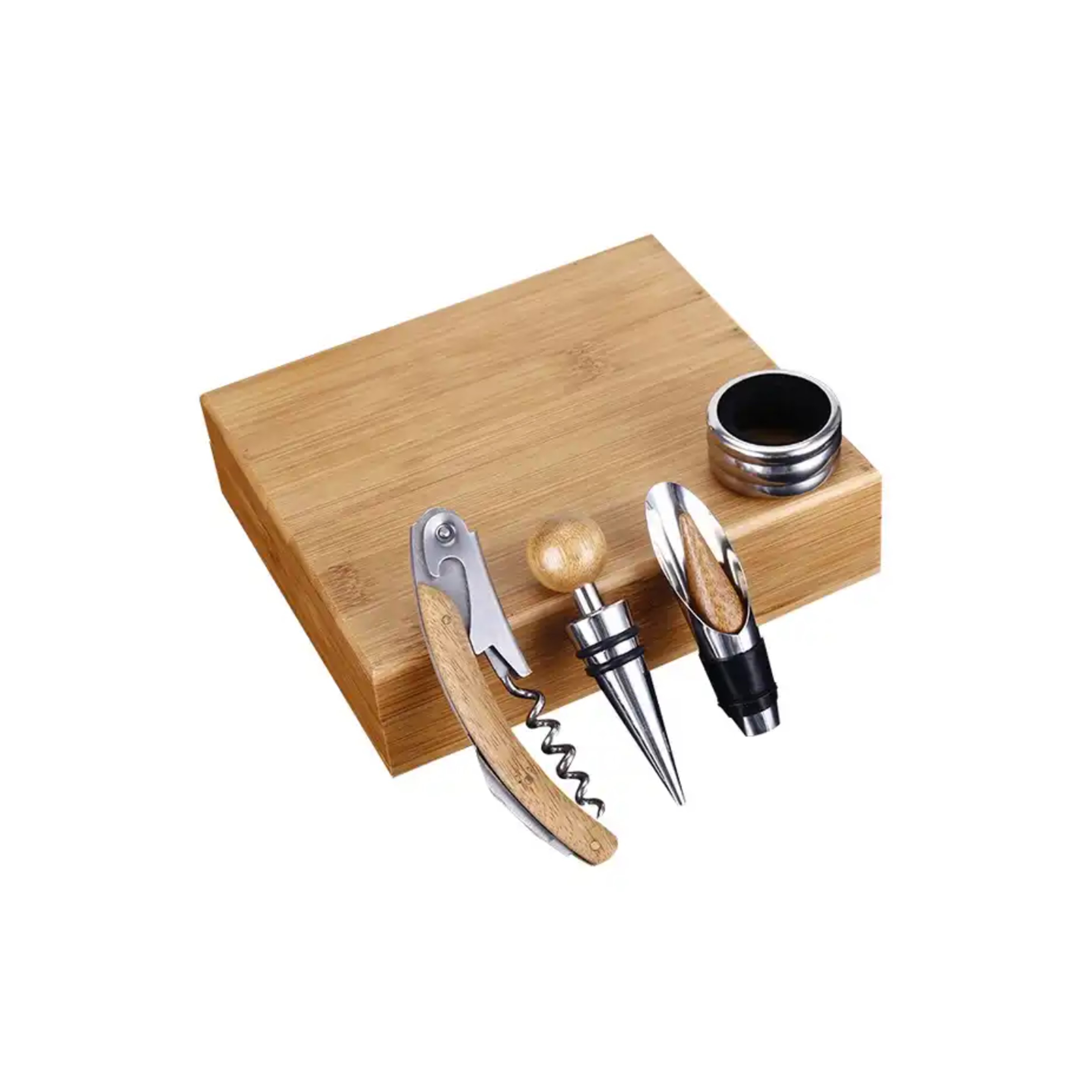 Bamboo Wine Opener Kit 2