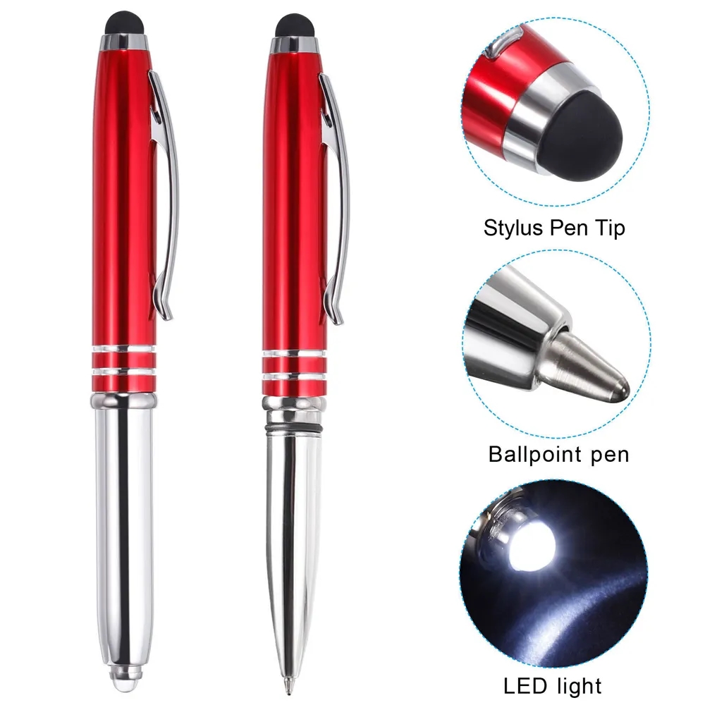 3 in 1 Metal Pen with Stylus and LED Flashlight 10