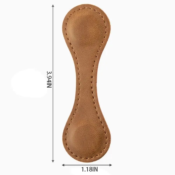 Leather Double Sided Magnetic Bookmark 4