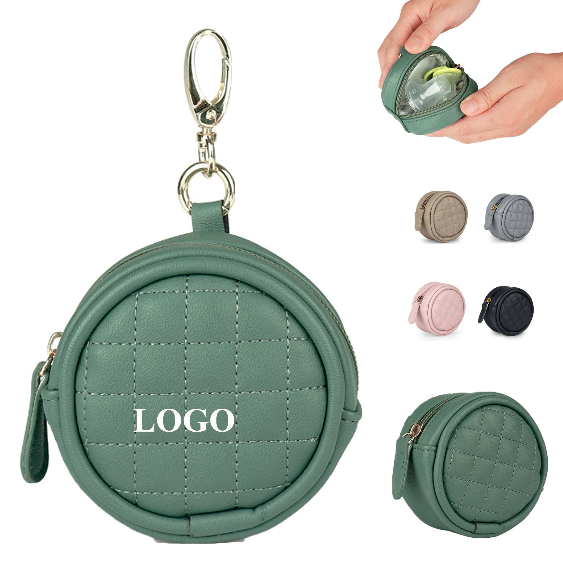 Pacifier Holder Case With Clip