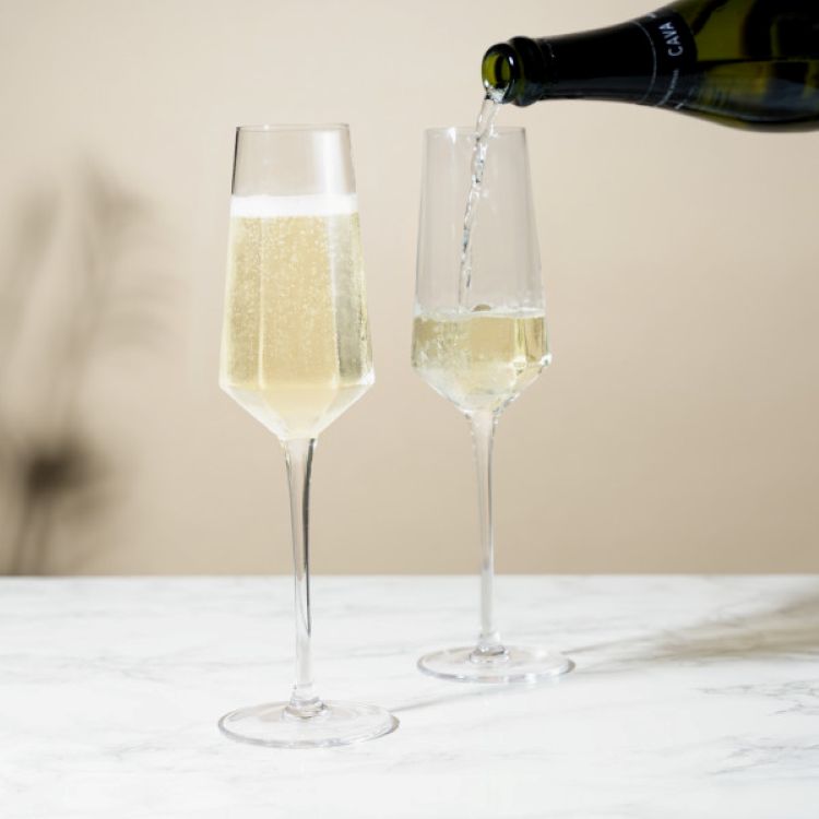 Viski® Seneca Crystal Champagne Flute 5