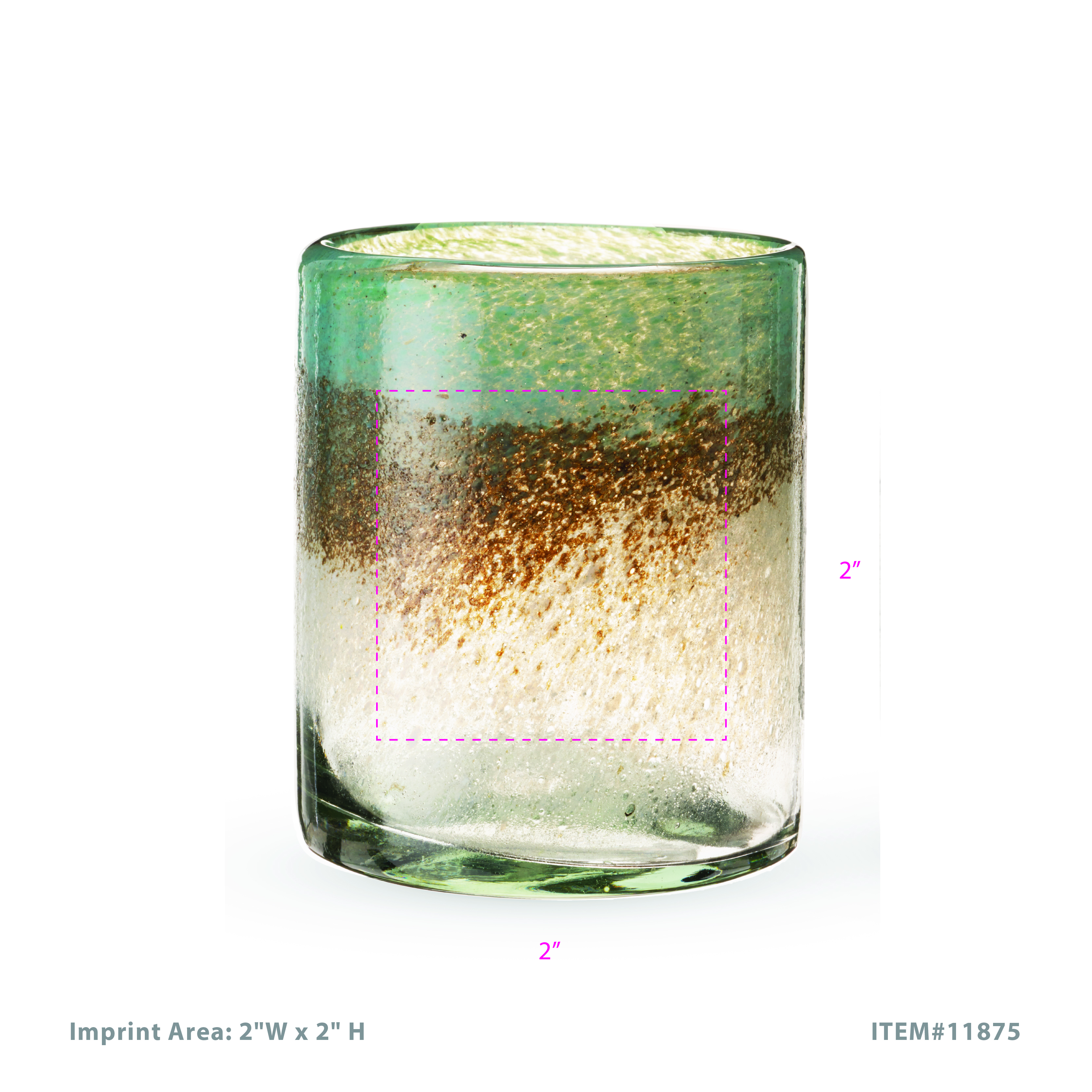 Twine Living® Playa Bonita Recycled Glass Tumbler, set of 2 4