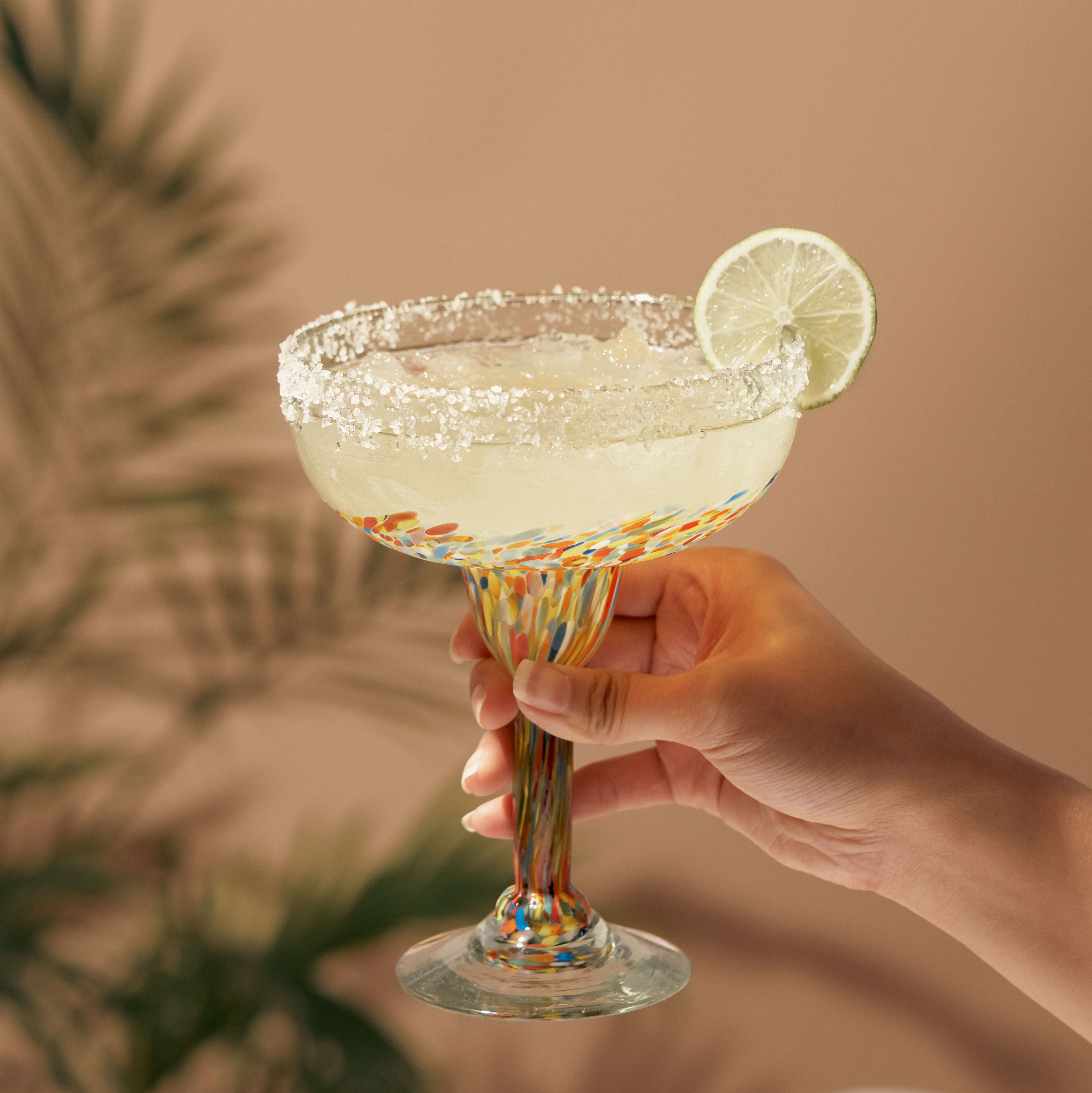 Twine Living® Artistico Recycled Margarita Glass, set of 2 8