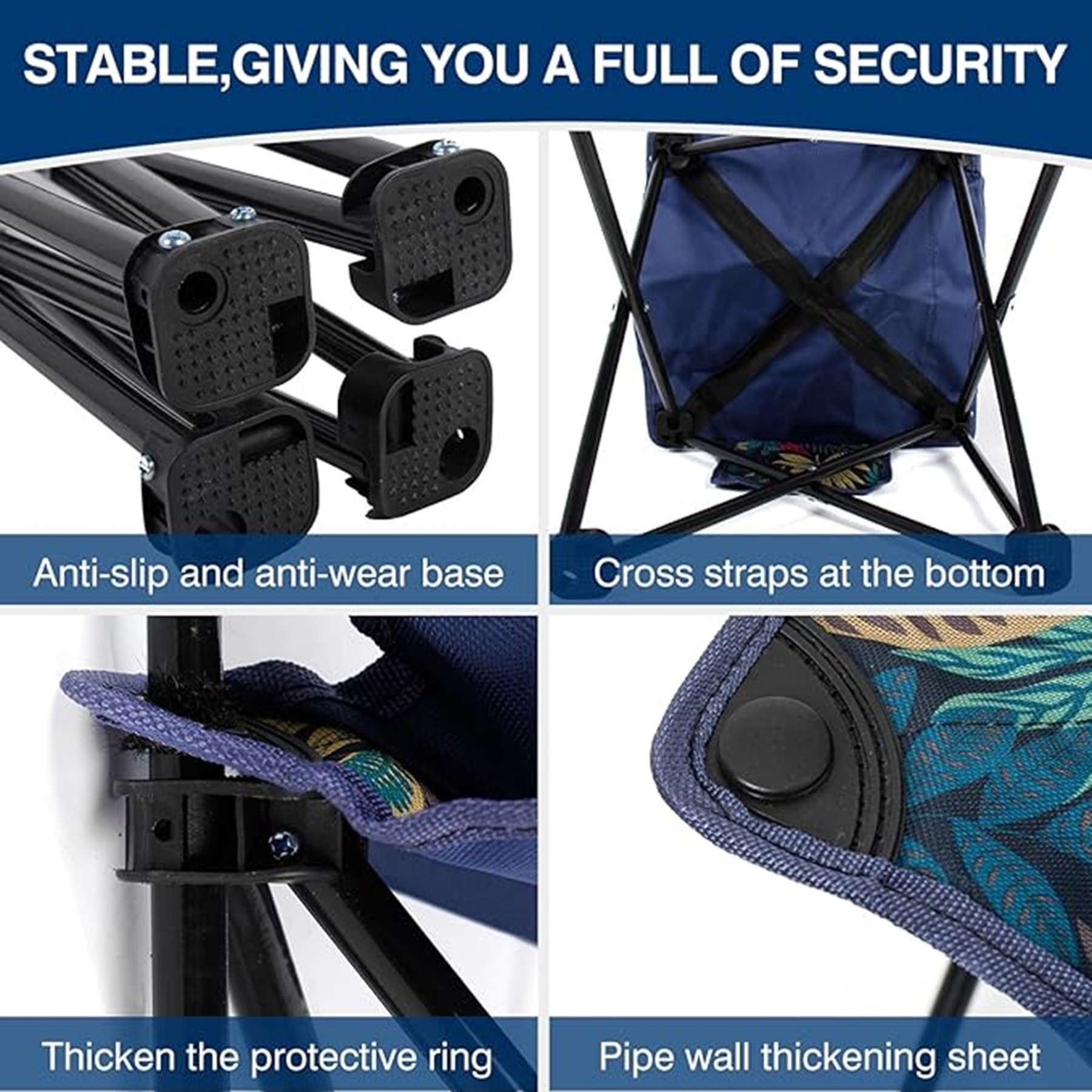 Aluminum Alloy Frame Folding Backpacking Chair 4