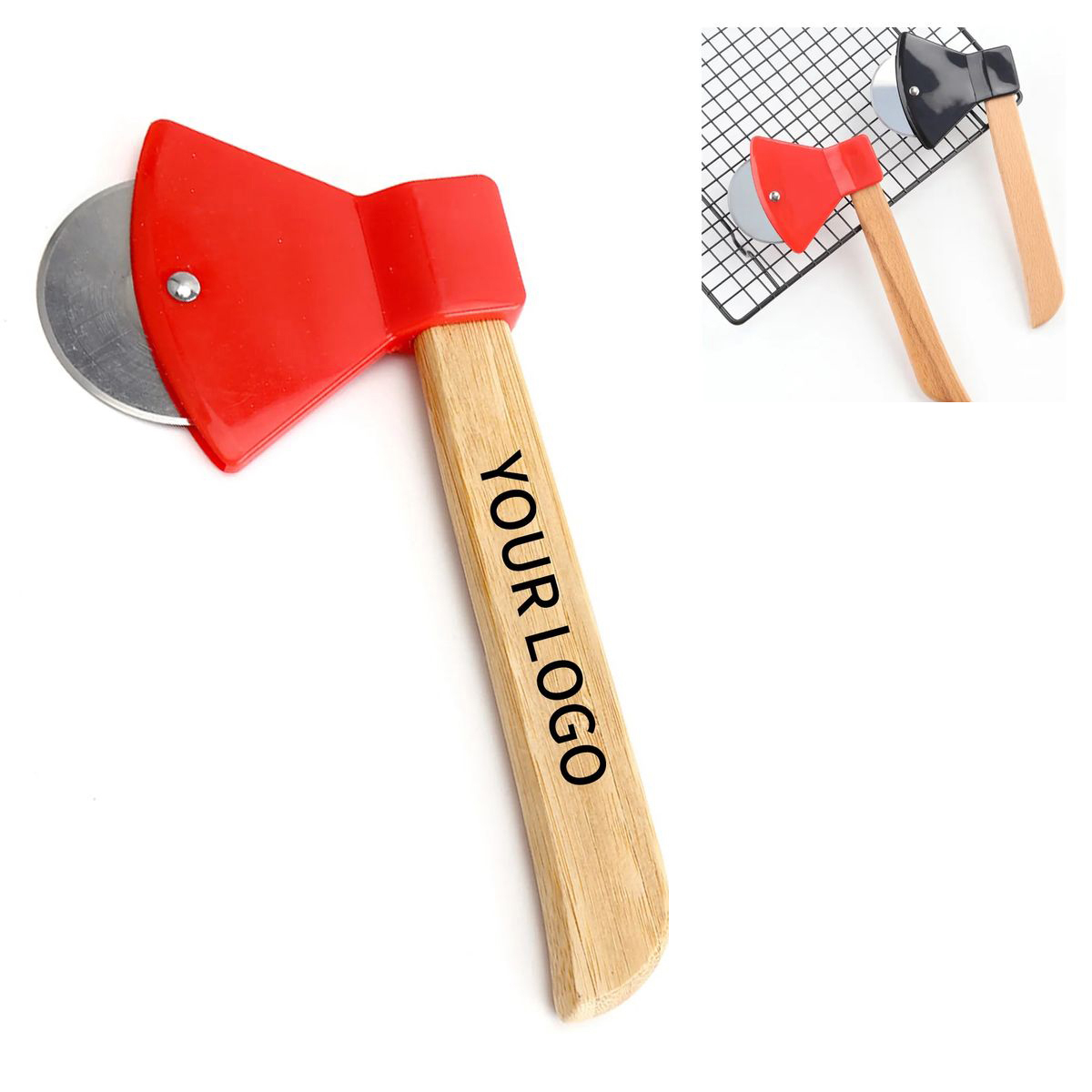 Bamboo Handle Pizza Cutter for Fun Slicing 2