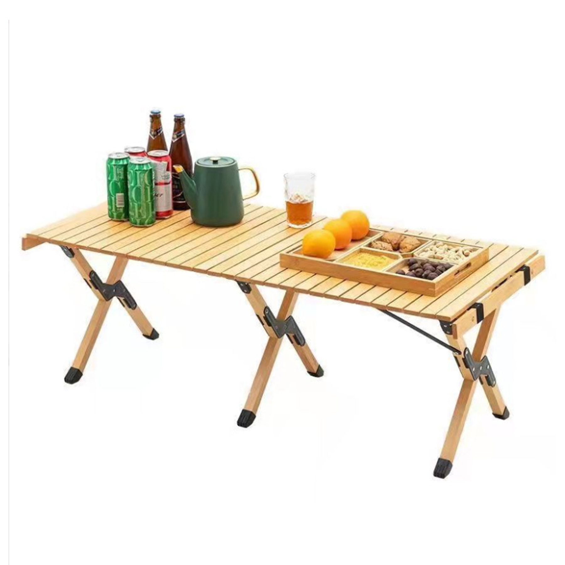 Portable Folding Wooden Travel Camping Table 4