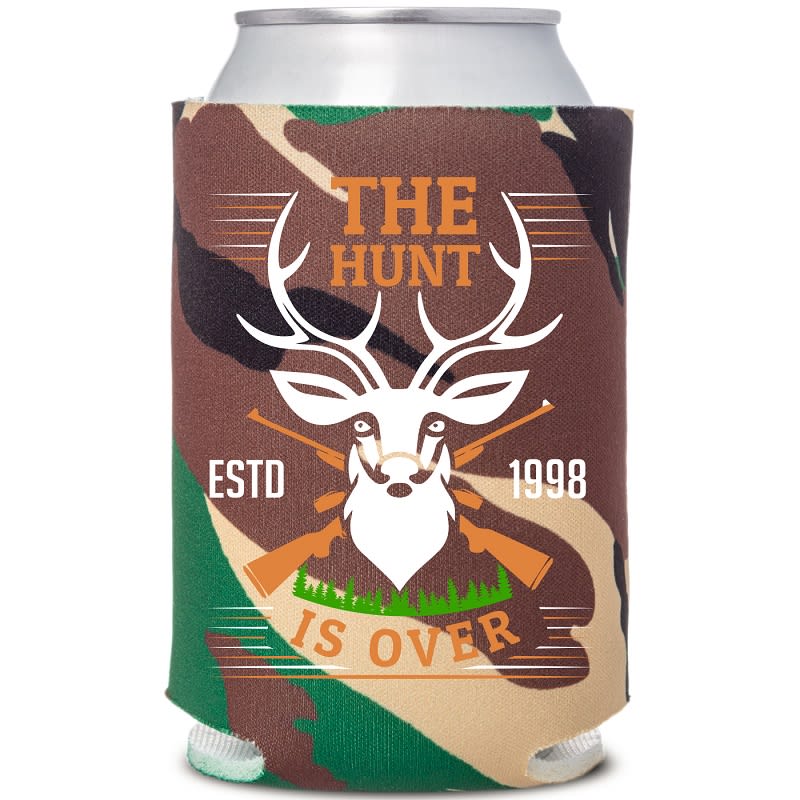 Custom Colored Camo Foam Collapsible Coolies, custom koozie with logo imprint 5