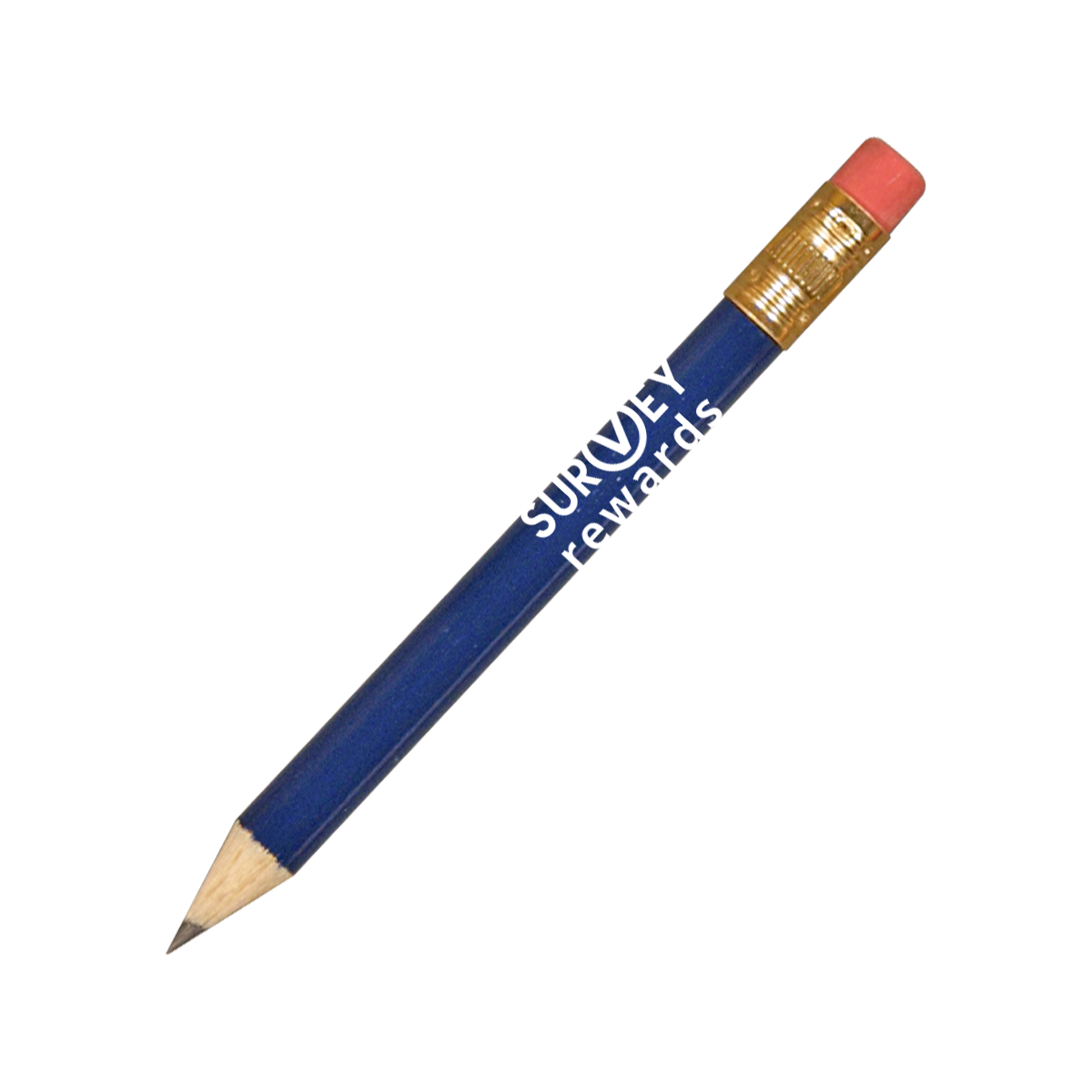 Round Golf Pencil with Erasers 2