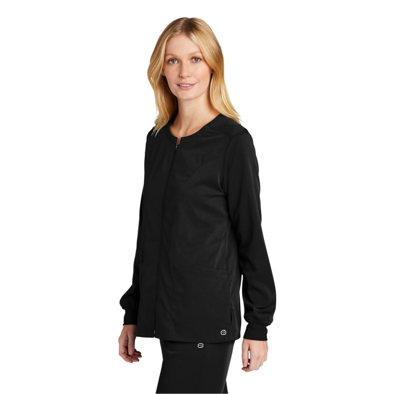 WonderWink Women's Premiere Flex Full-Zip Scrub Jacket 9