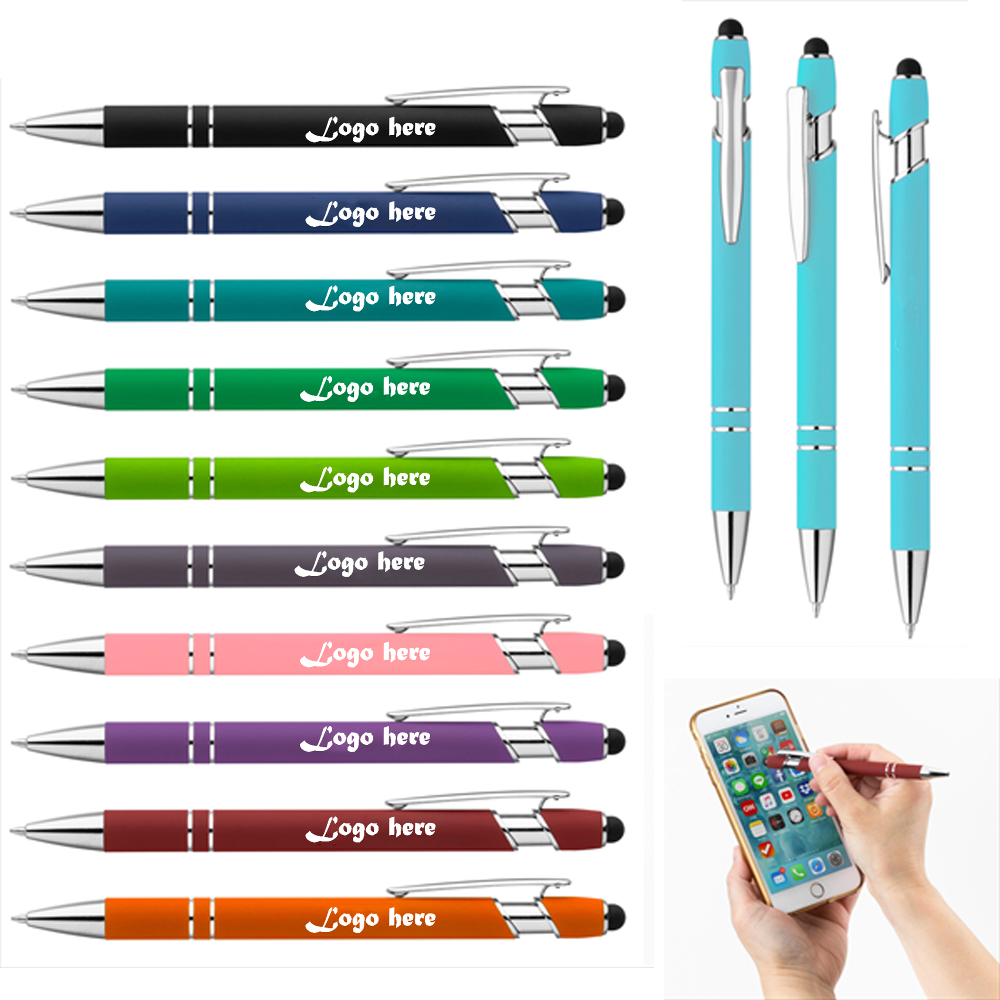 2 in 1 Stylus and Ballpoint Pen for Tablets and Phones 1