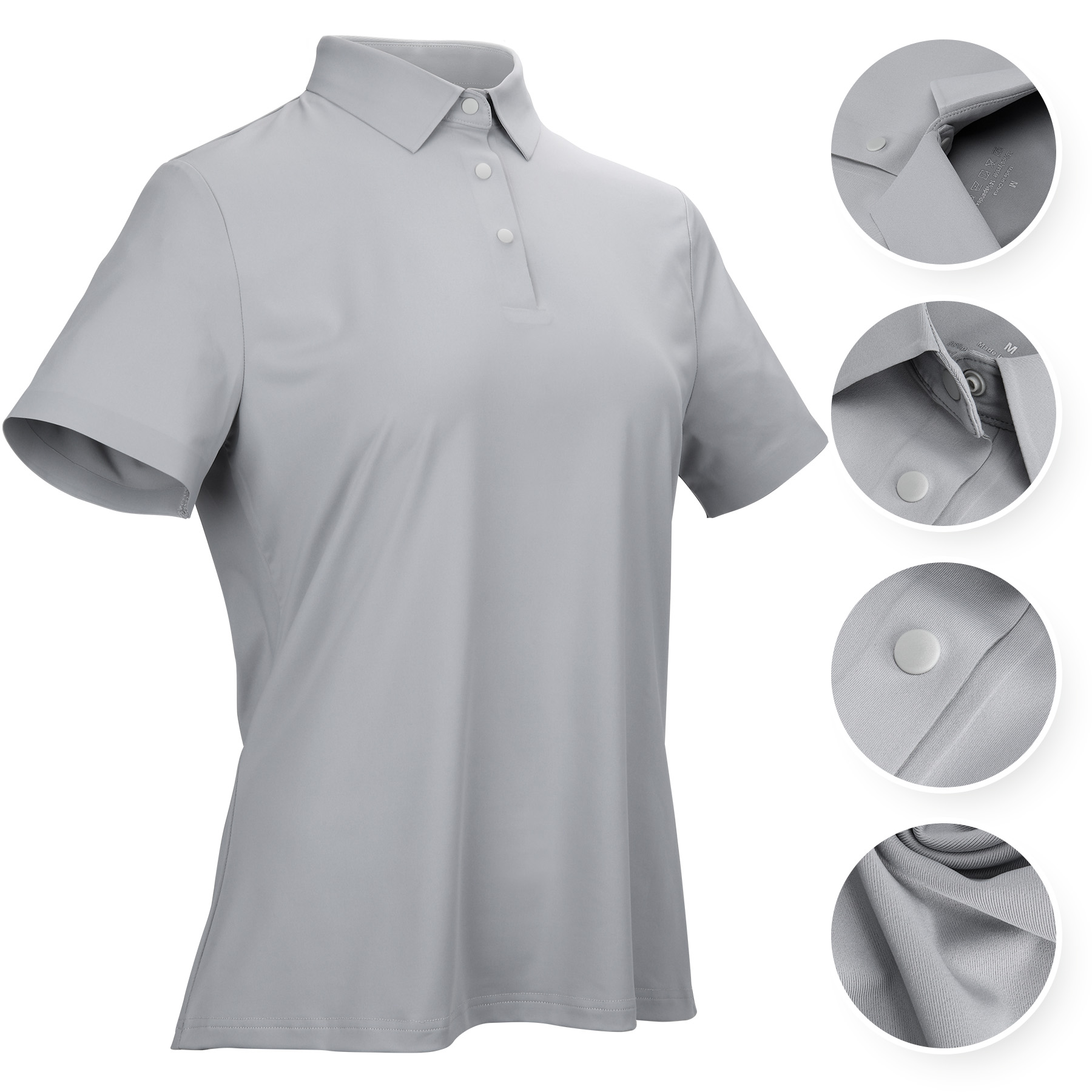 Women's Athletic Performance Short Sleeve Polo Shirt 9