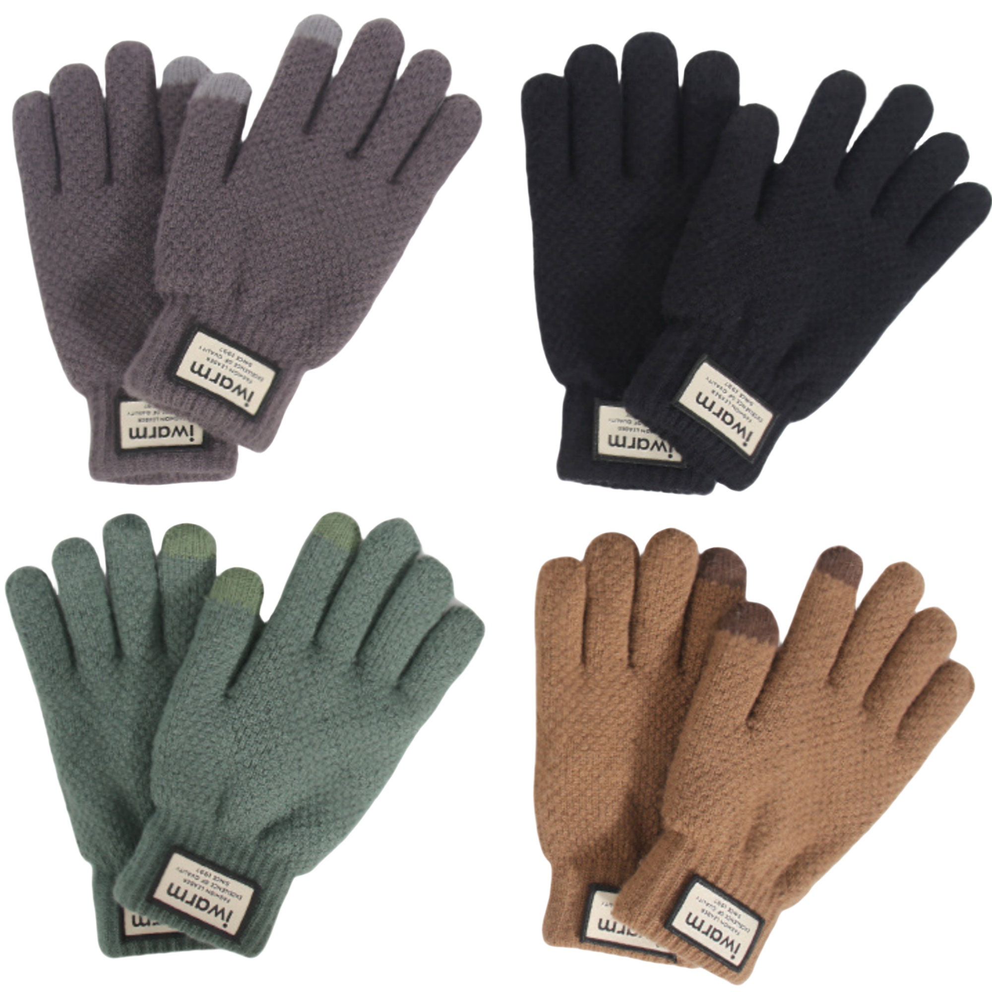 CozyTouch Thick Imitation Alpaca Gloves ?C Dual-Finger Compatible 3