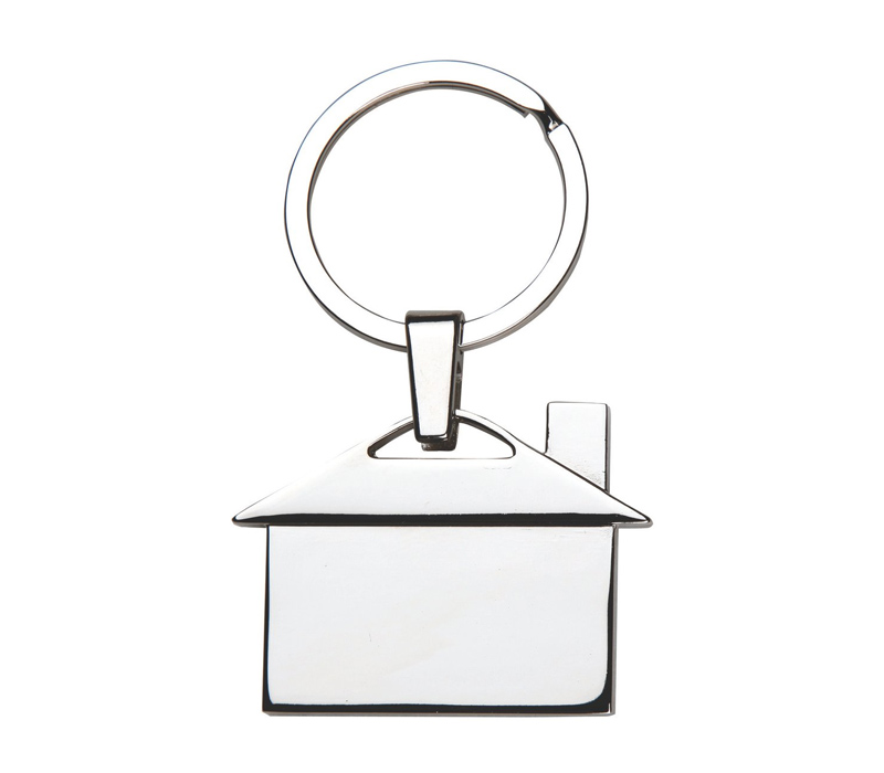 House Shaped Metal Keychain 1