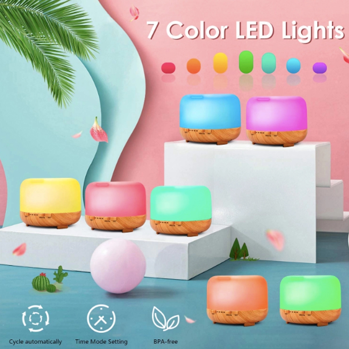 500ml Remote Control Diffusers for Essential Oils 4