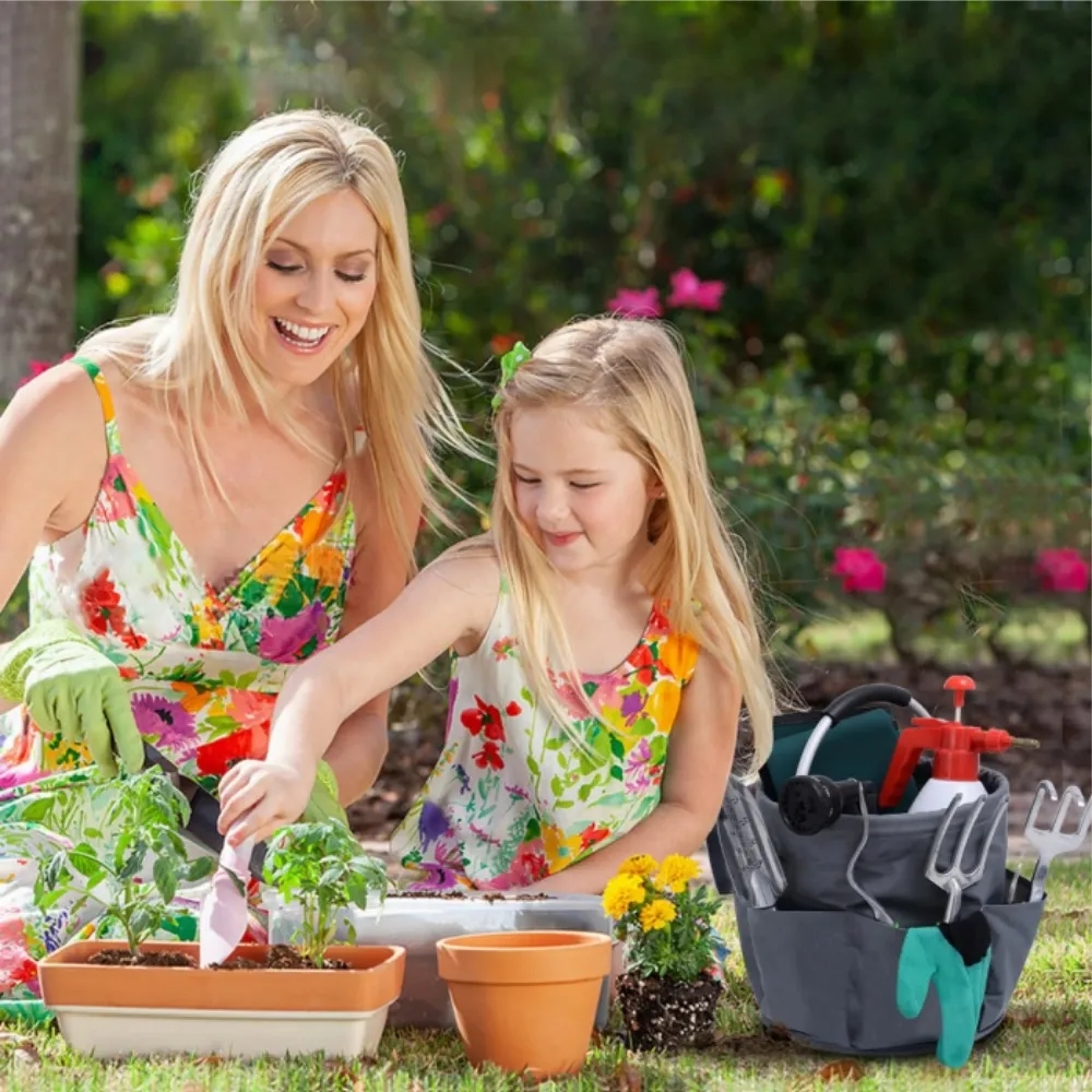Foldable Garden Tool Storage Basket 13