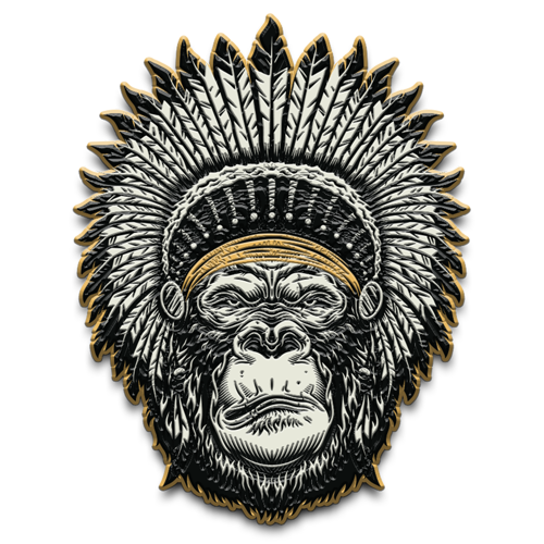Hard Enamel Solid Iron Lapel Pin 3