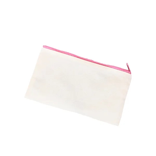 Premium Canvas Pen Case With Colorful Zipper 6