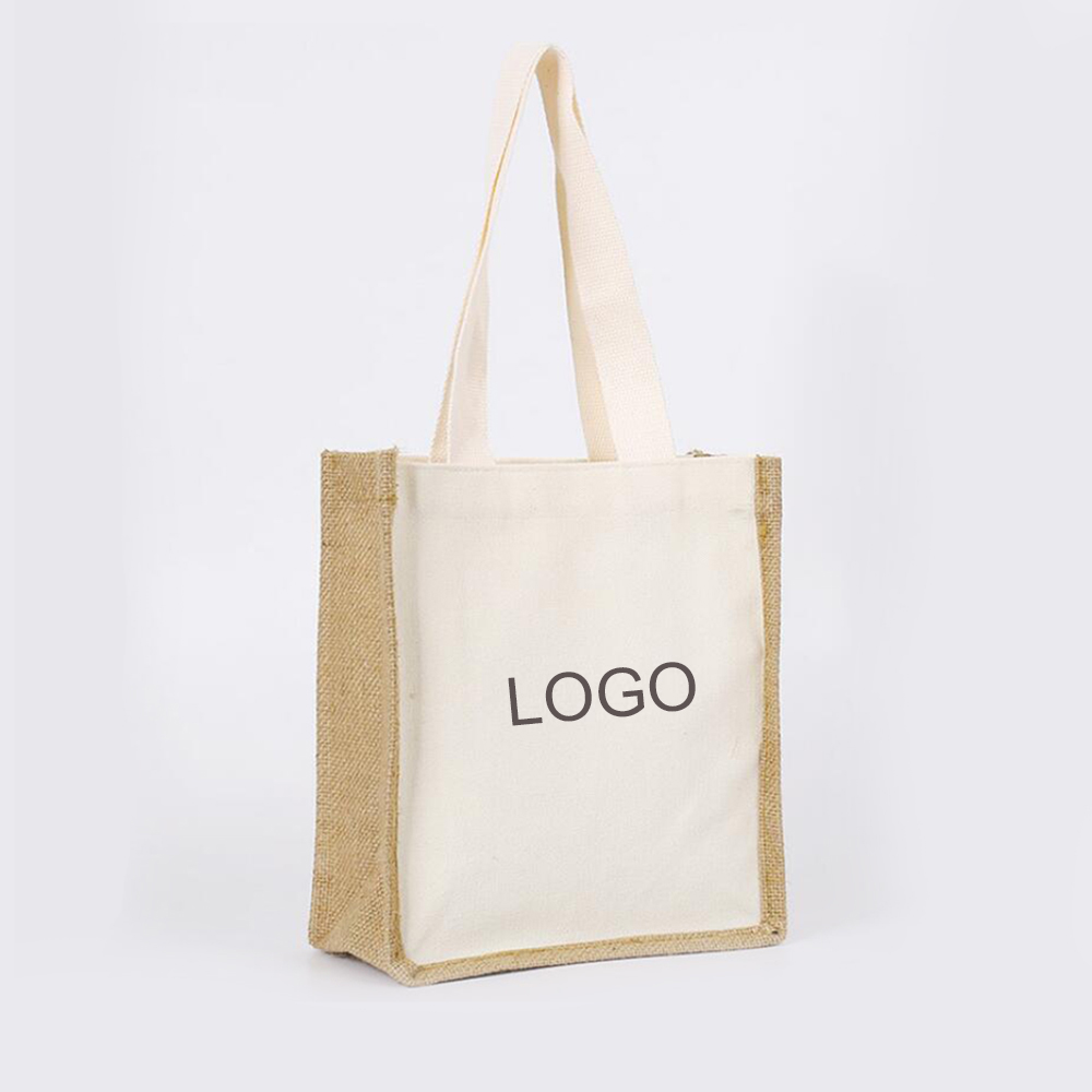 Imitation Linen Jute Tote Bag 1