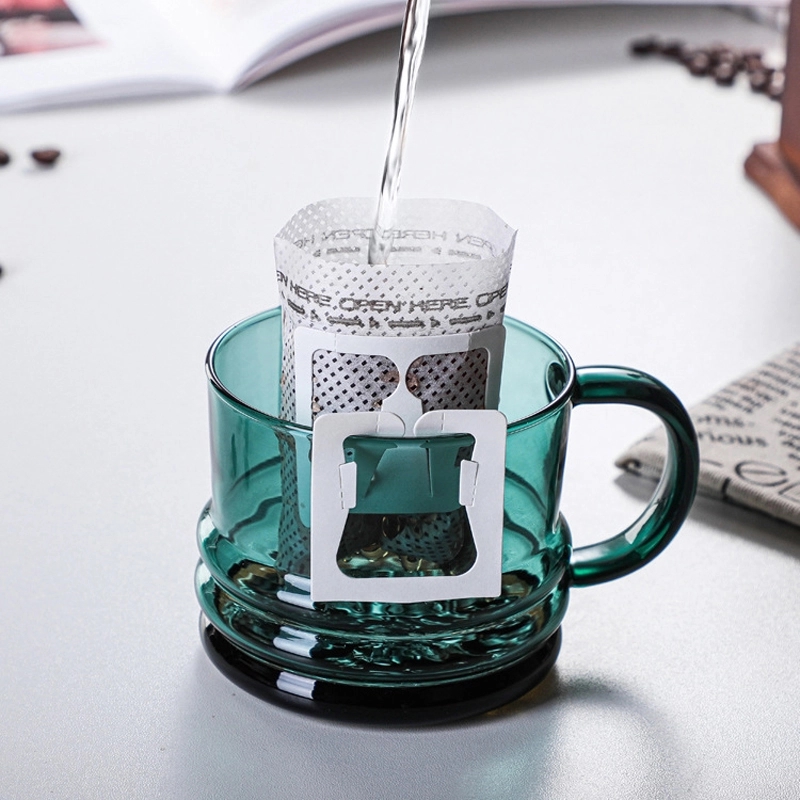 Custom 10 OZ. Glass Tea Cup Coffee Mug with Saucer Set 11