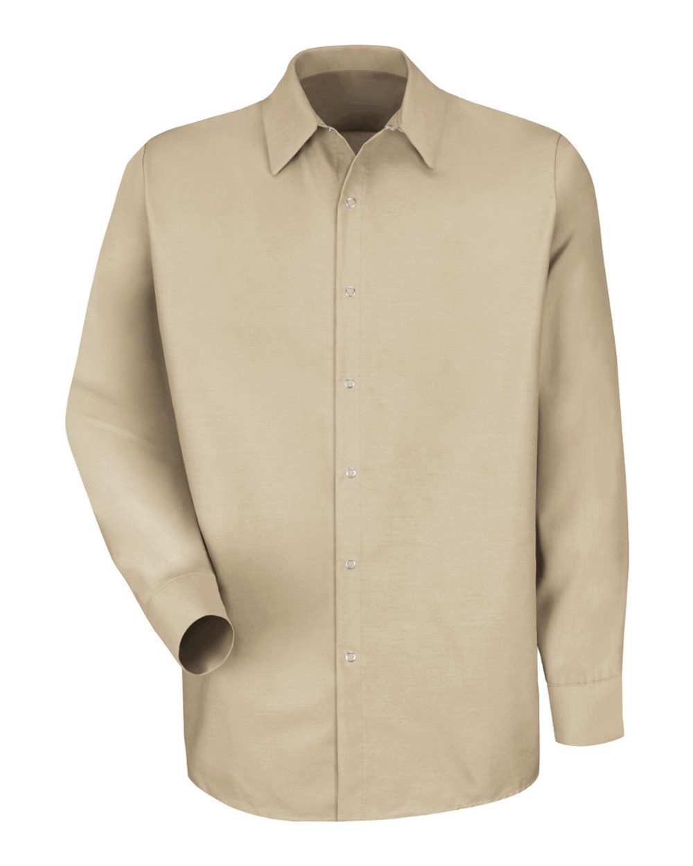 Men's Specialized Pocketless Poplin Long Sleeve Work Shirt - SP16 3