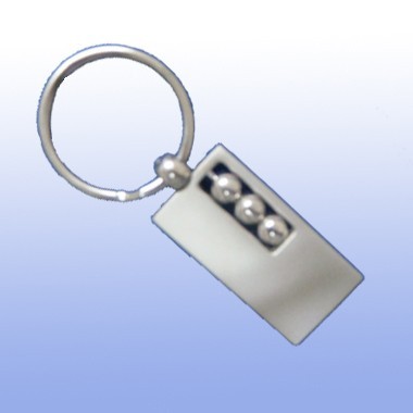 2 tone metal stylish key tag 1