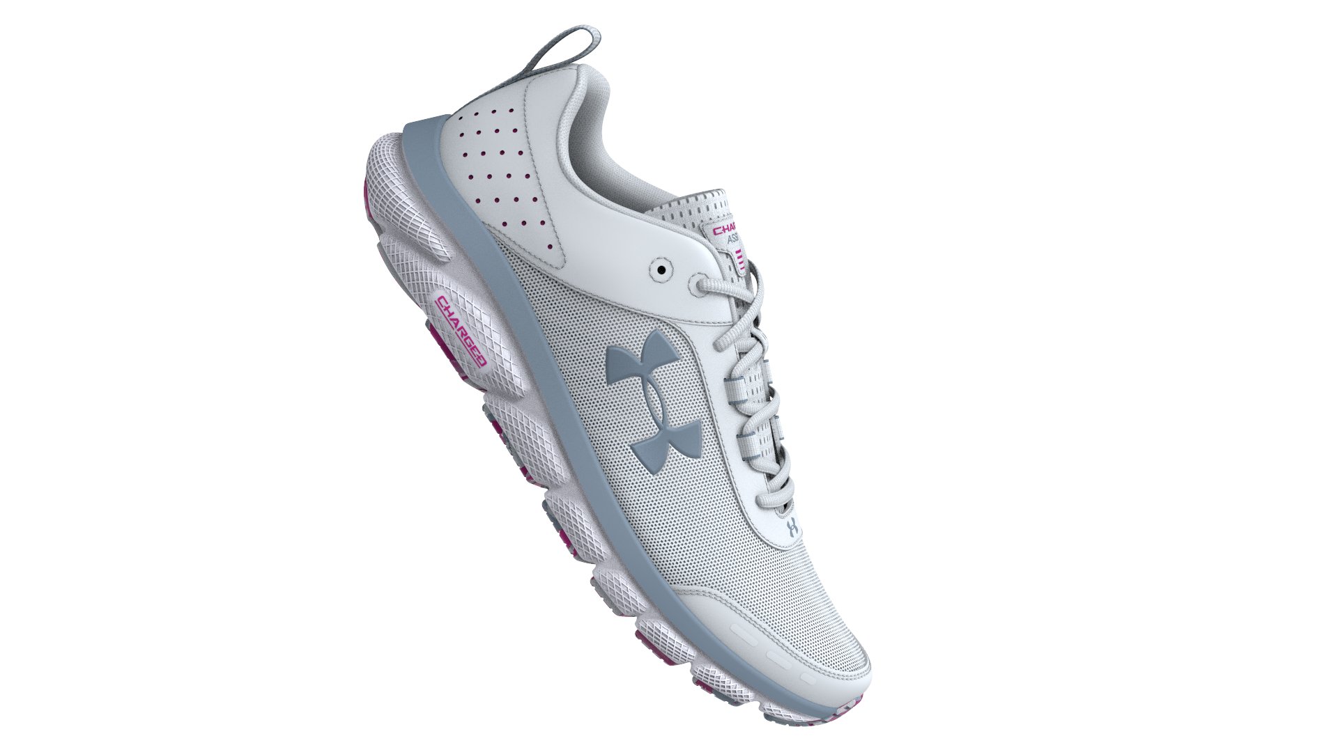 Women's UA Charged Assert 8 Marble Running Shoes 1