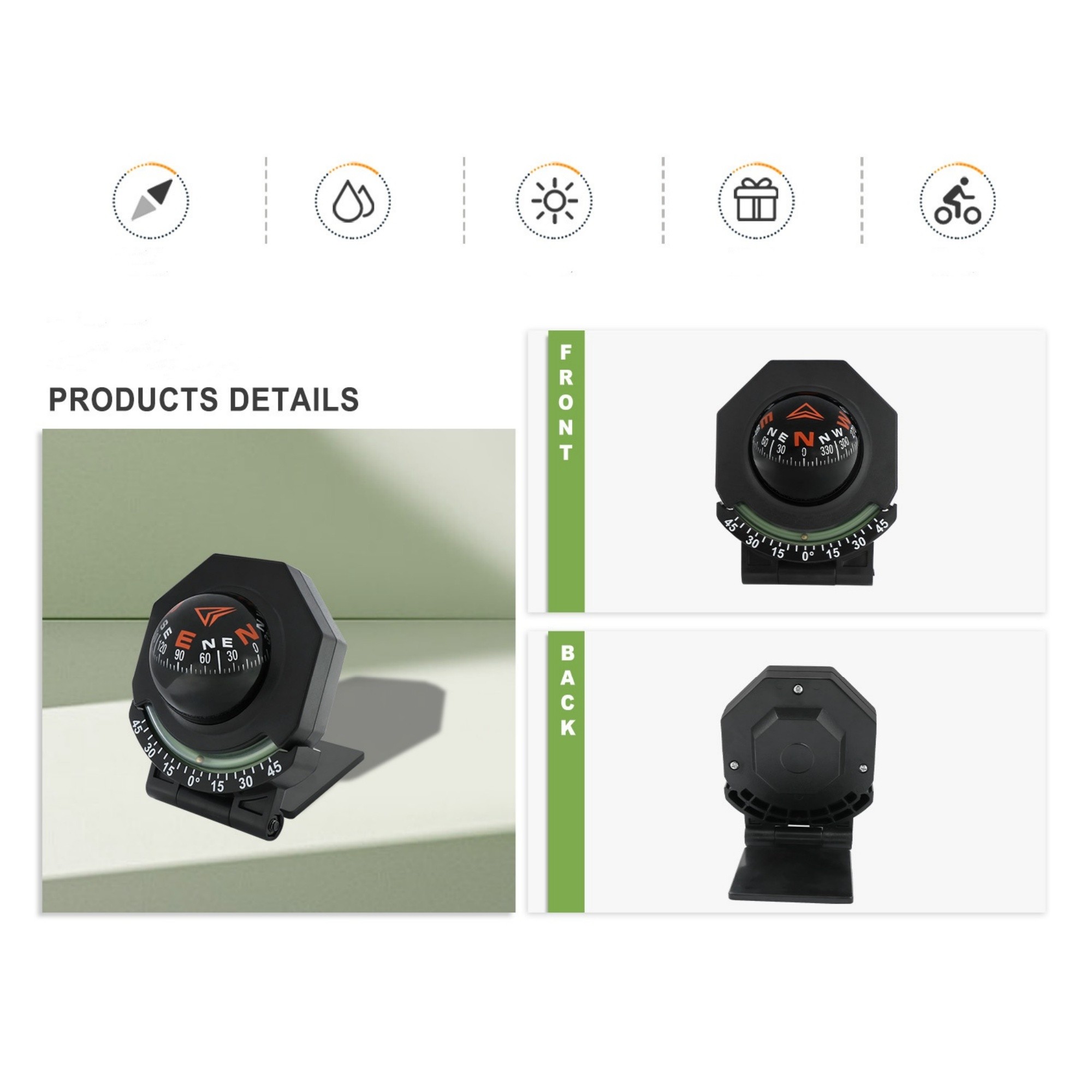 2 In 1 Car Compass 3