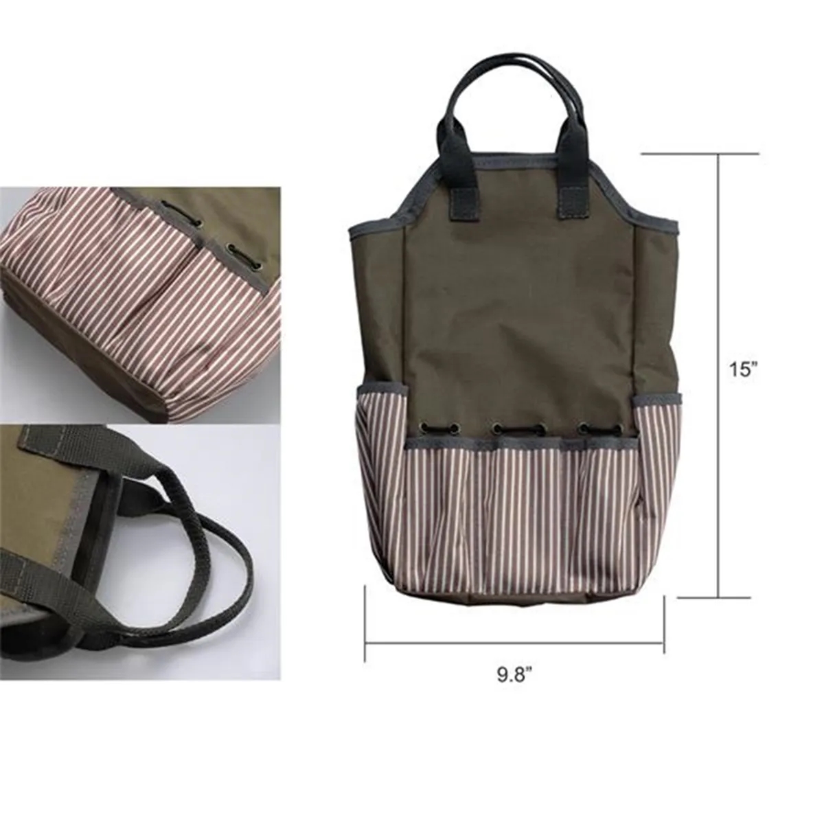Oxford Cloth Gardening Aprons Work Tool Bag with Pockets 3