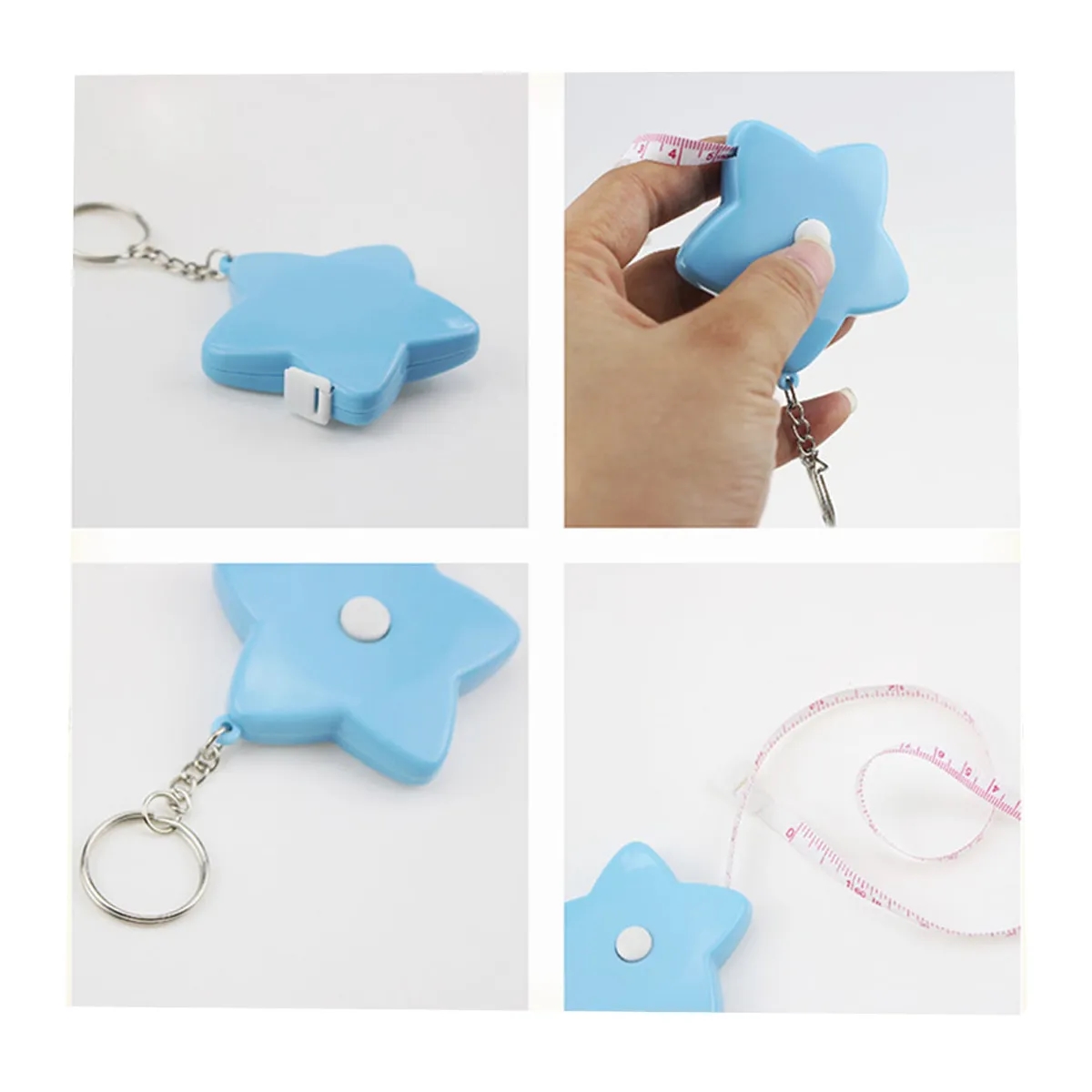 Star Tape Measure Keychain 60 Inch Retractable 5